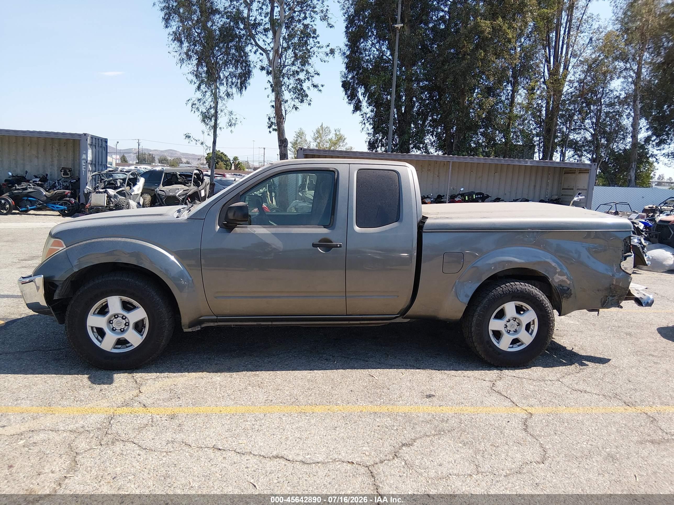 2007 Nissan Frontier Se Gray vin: 1N6AD06UX7C418574