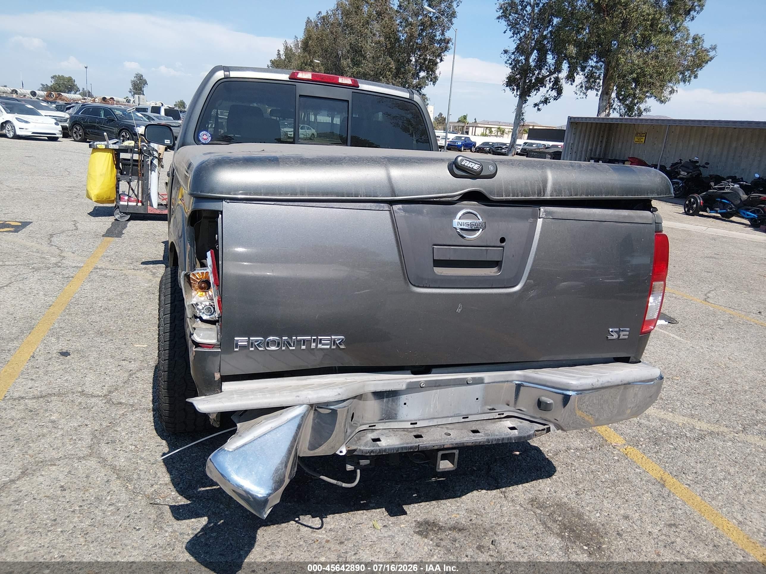 2007 Nissan Frontier Se Gray vin: 1N6AD06UX7C418574