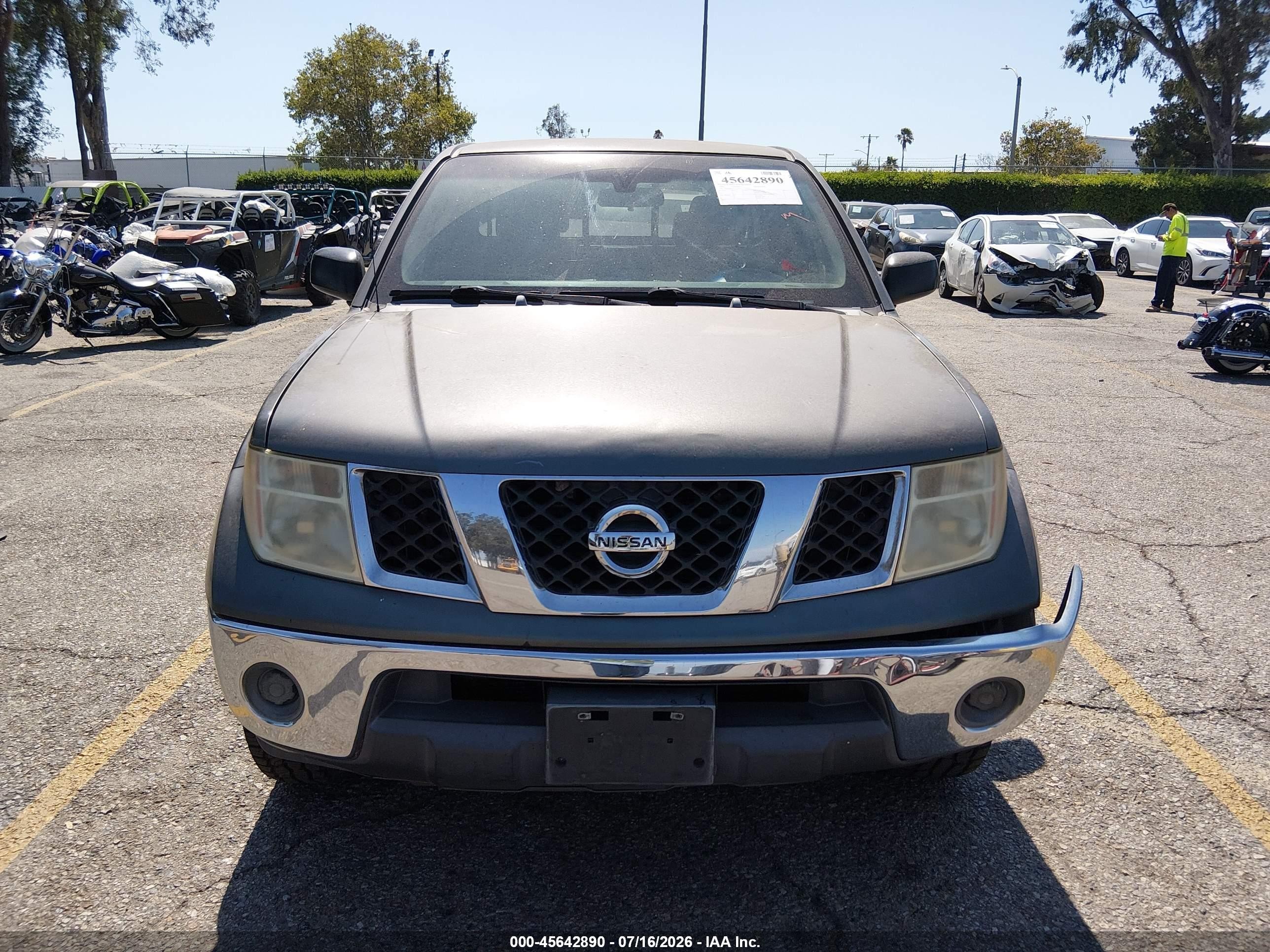 2007 Nissan Frontier Se Gray vin: 1N6AD06UX7C418574