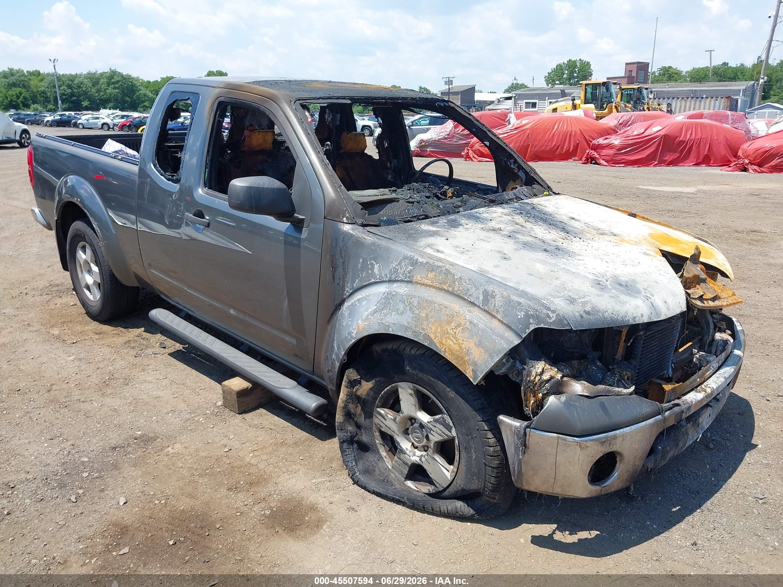 2008 Nissan Frontier Se Gray vin: 1N6AD06W08C410308
