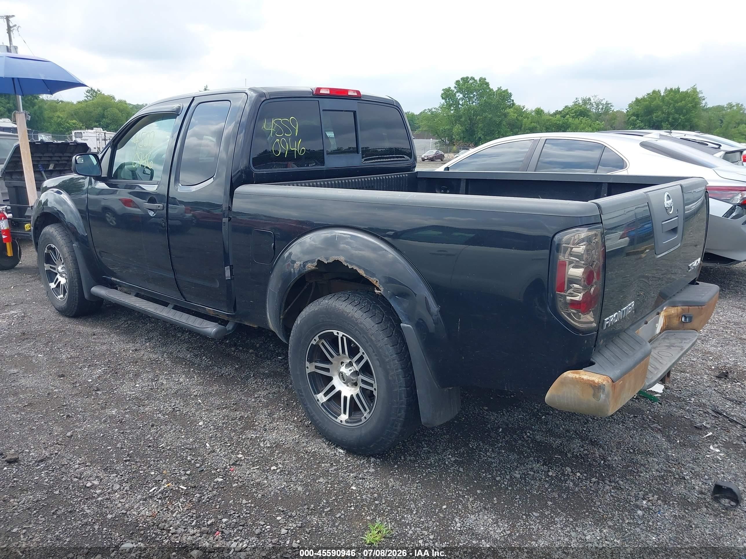 2008 Nissan Frontier Se Black vin: 1N6AD06W08C434334