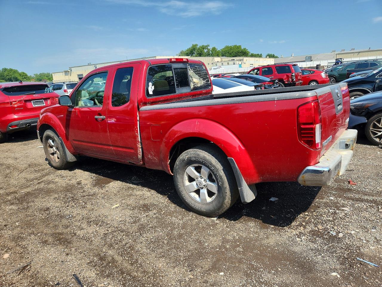 2009 Nissan Frontier Se V6 Красный vin: 1N6AD06W09C420676