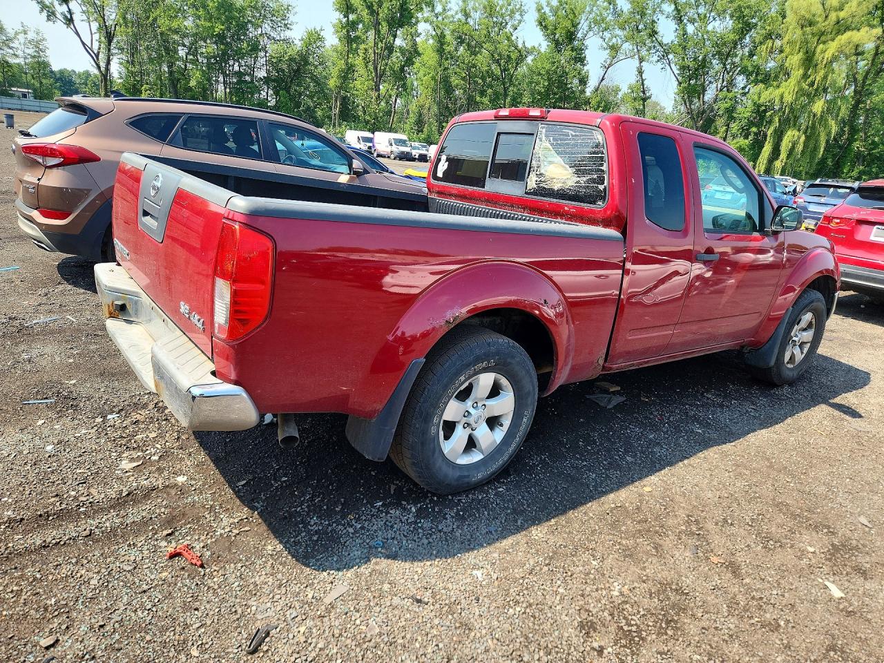 2009 Nissan Frontier Se V6 Красный vin: 1N6AD06W09C420676