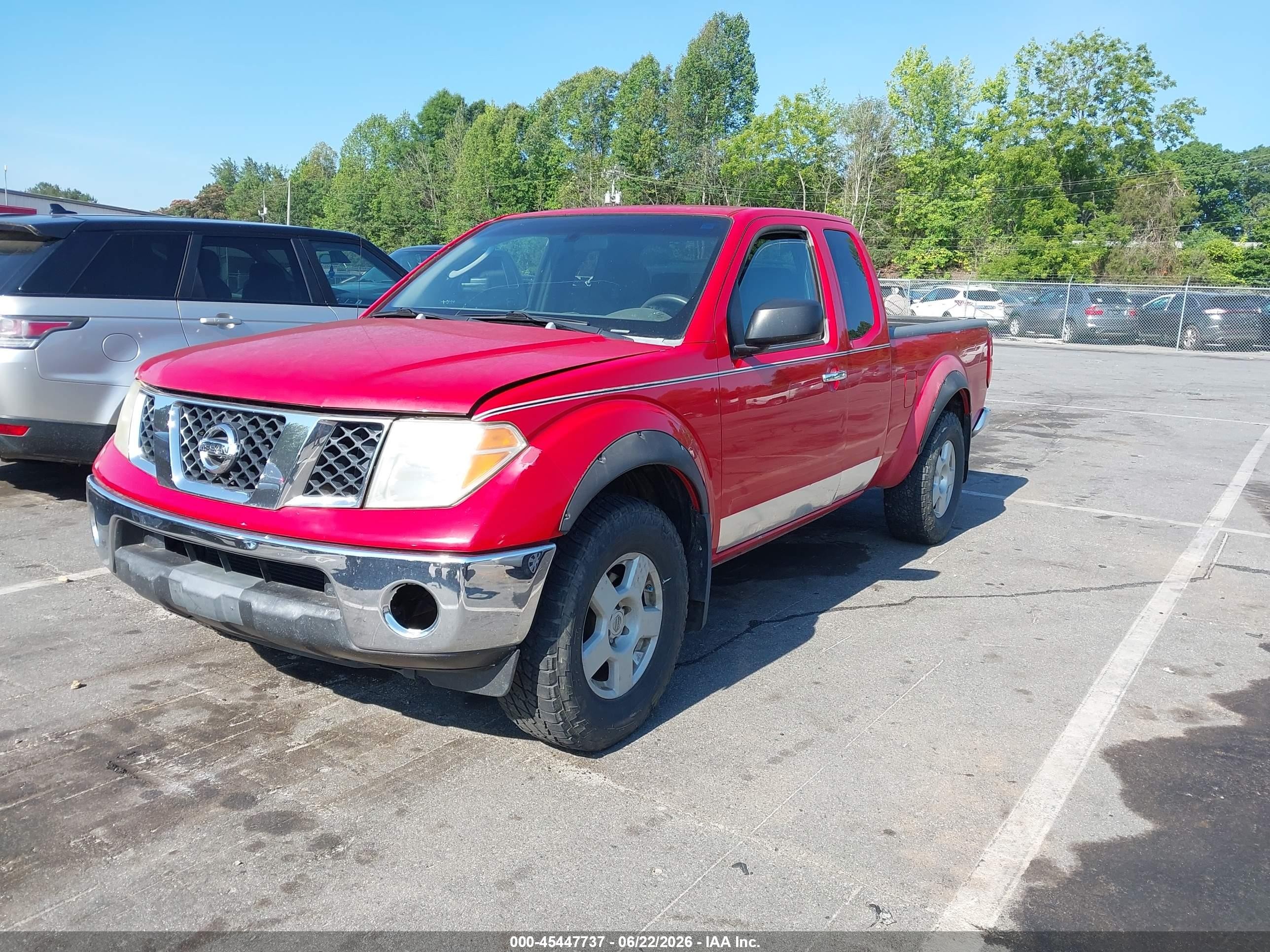2005 Nissan Frontier 4wd Se Red vin: 1N6AD06W15C462512