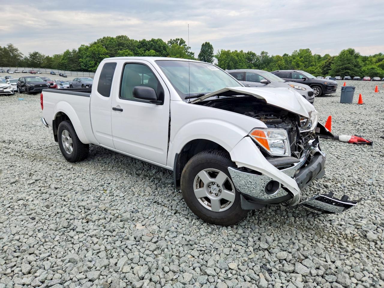 2008 Nissan Frontier Se V6 White vin: 1N6AD06W28C400427