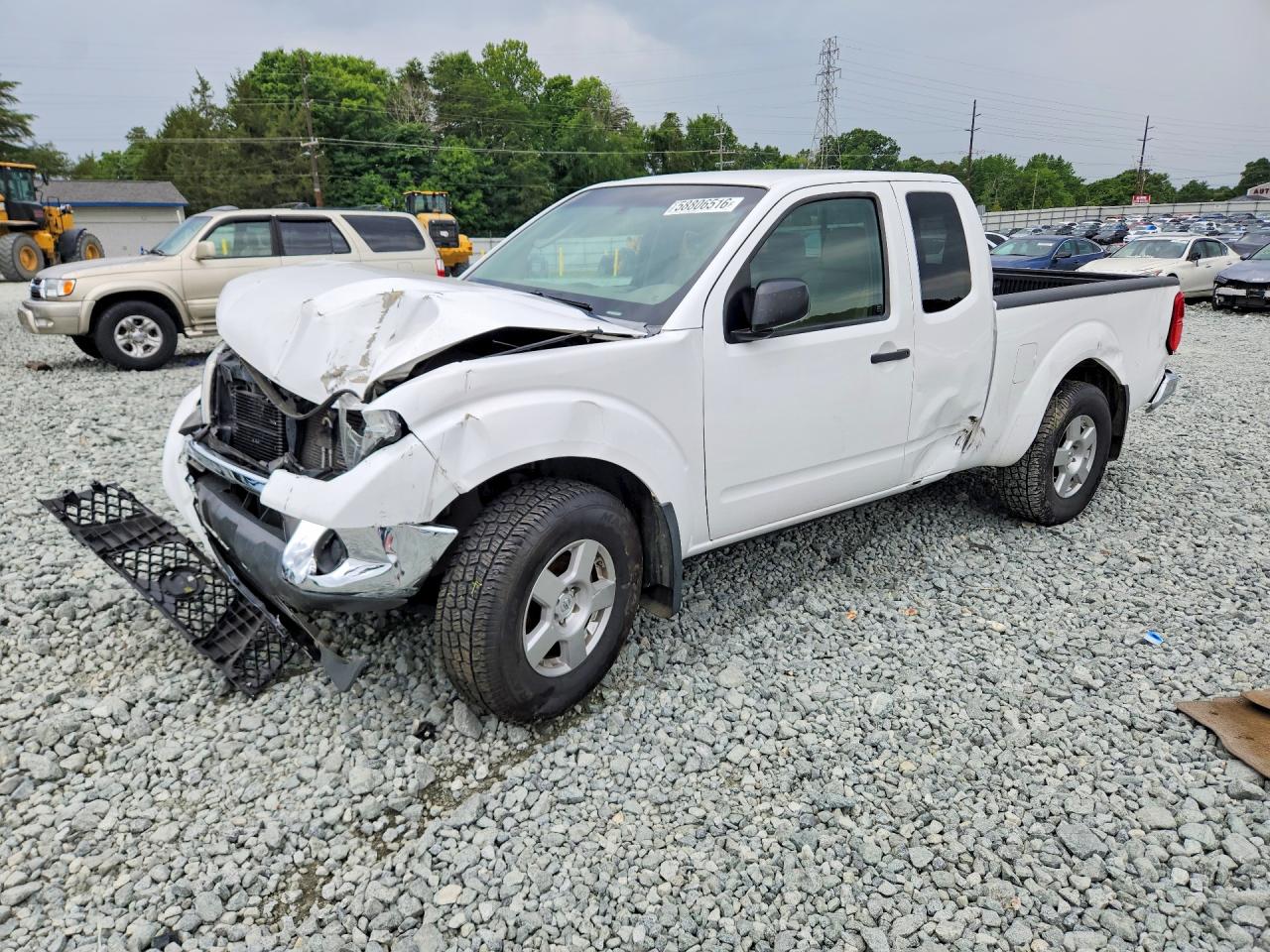2008 Nissan Frontier Se V6 White vin: 1N6AD06W28C400427