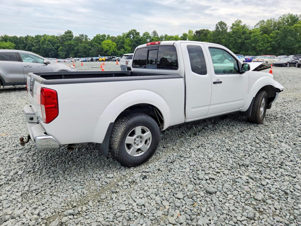 2008 Nissan Frontier Se V6 White vin: 1N6AD06W28C400427