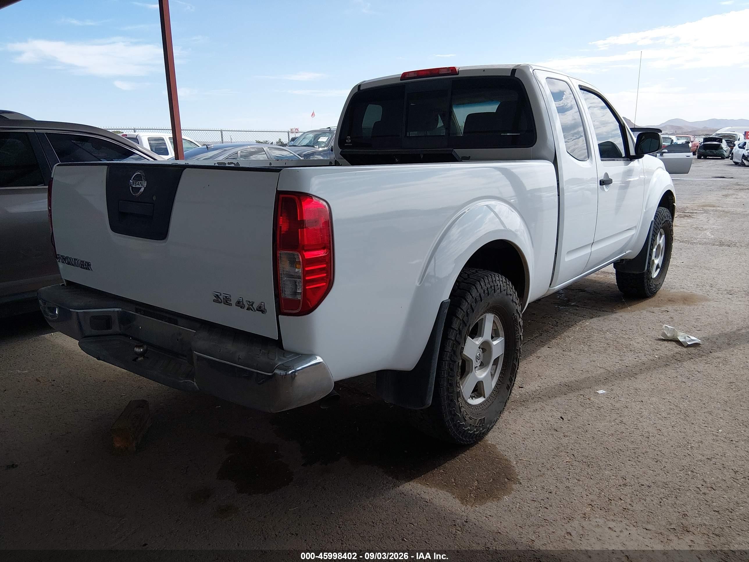 2006 Nissan Frontier Se White vin: 1N6AD06W36C467776