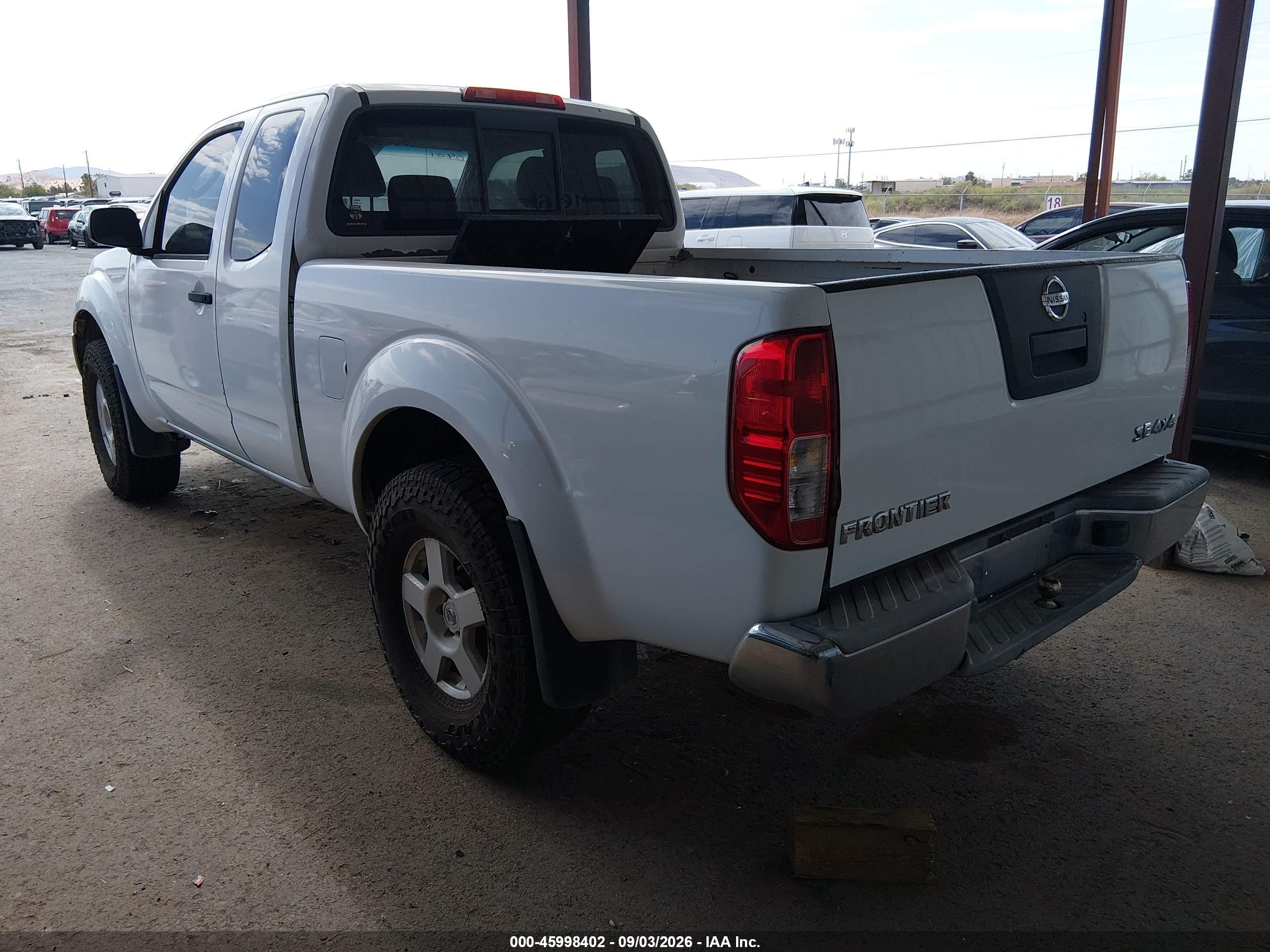 2006 Nissan Frontier Se White vin: 1N6AD06W36C467776