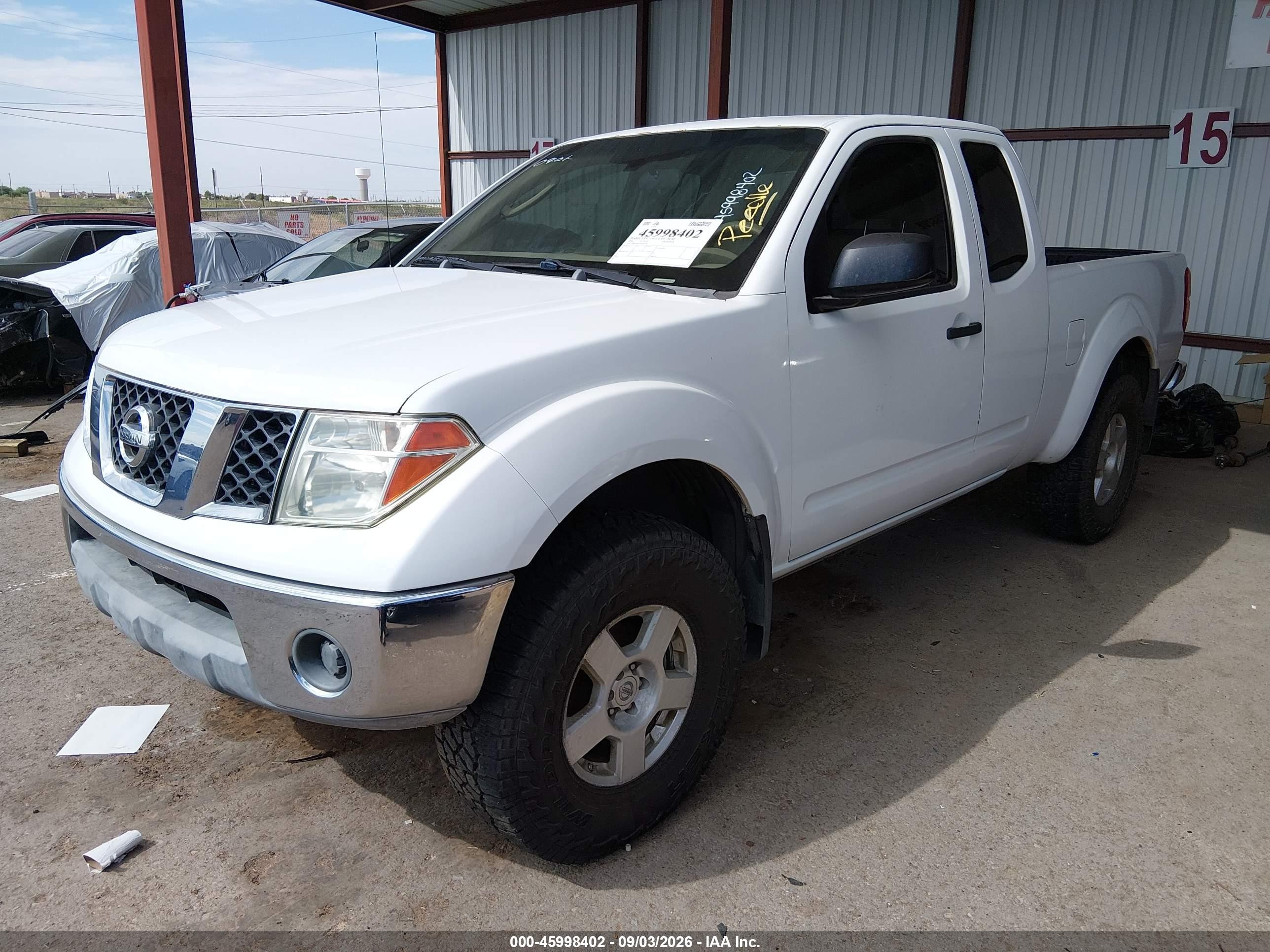 2006 Nissan Frontier Se White vin: 1N6AD06W36C467776