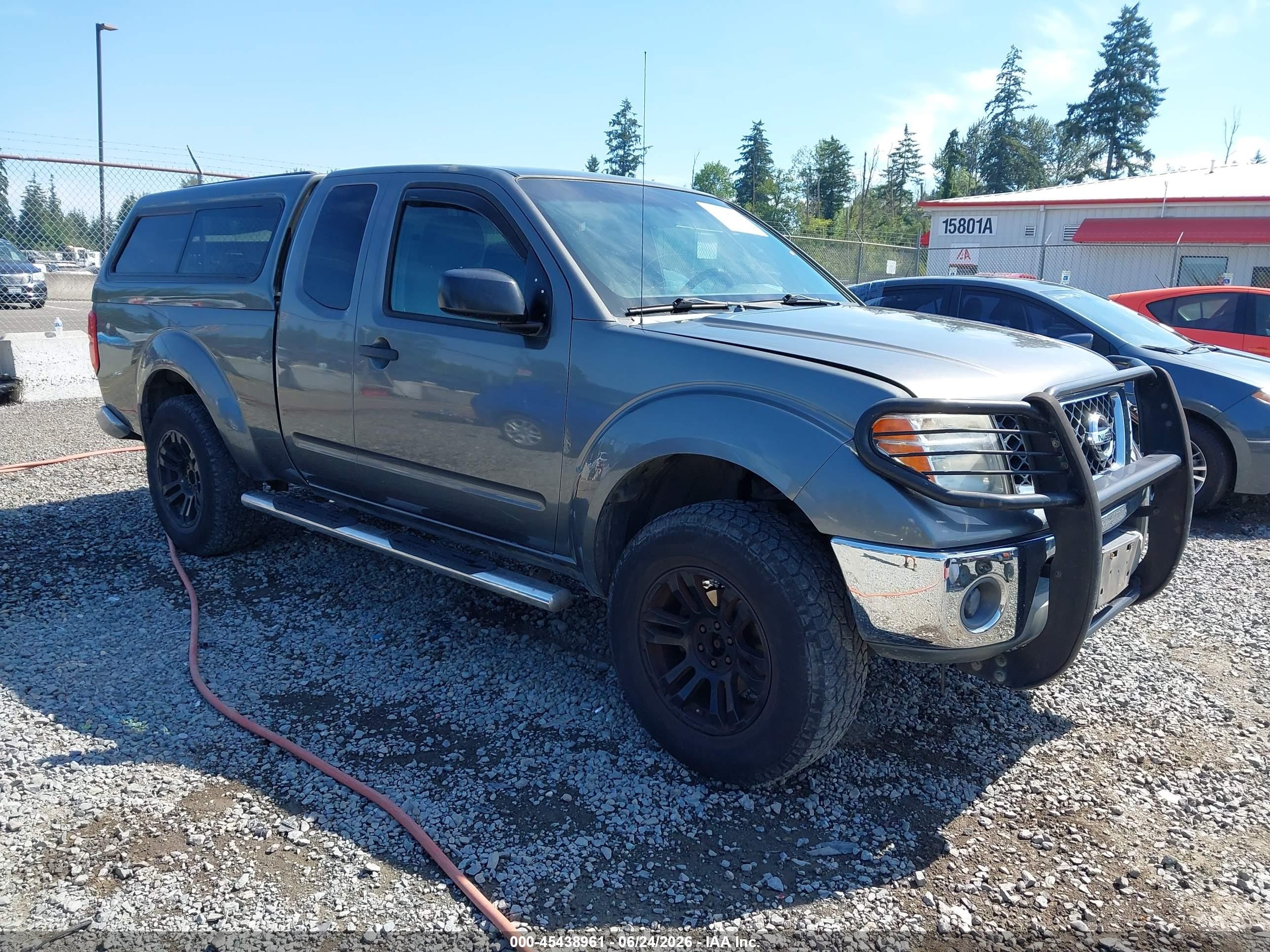 2008 Nissan Frontier Se Gray vin: 1N6AD06W38C415485