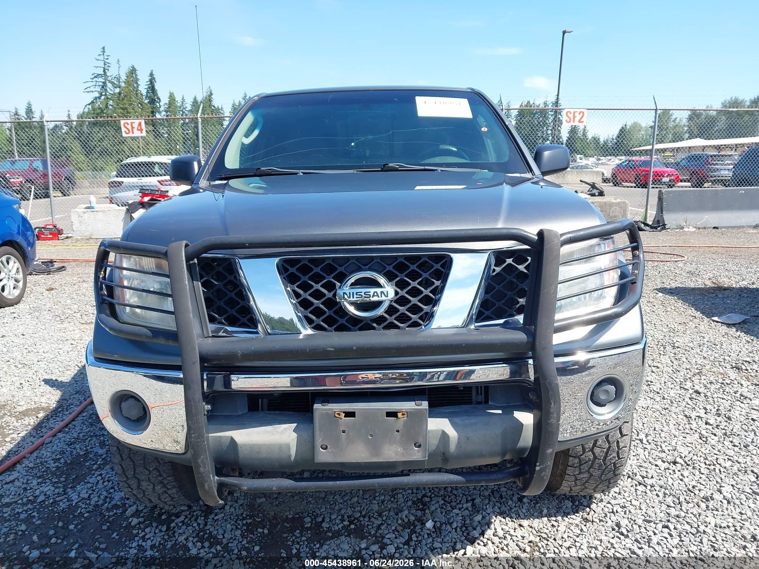 2008 Nissan Frontier Se Gray vin: 1N6AD06W38C415485