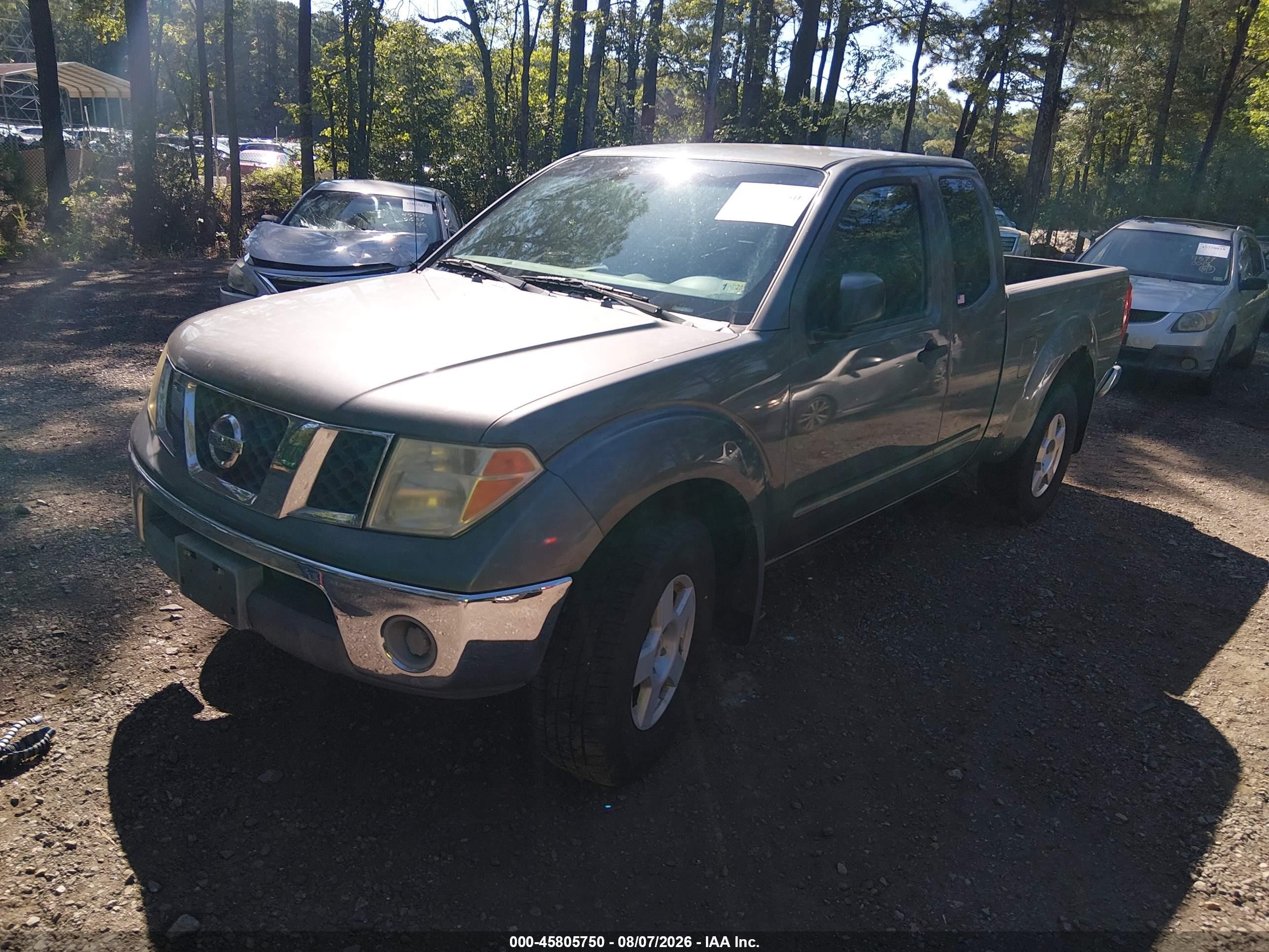 2007 Nissan Frontier Se Gray vin: 1N6AD06W57C463147