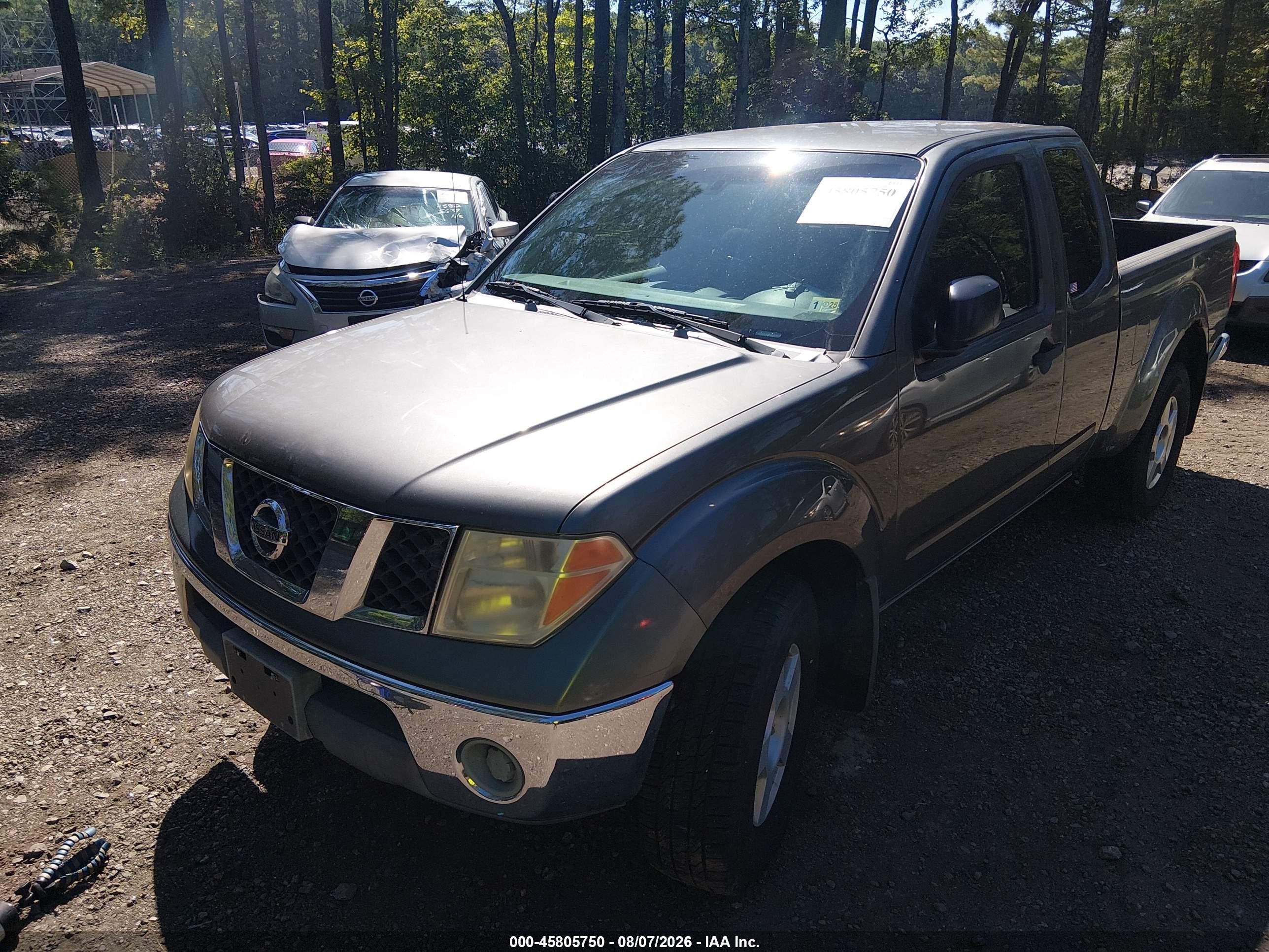 2007 Nissan Frontier Se Gray vin: 1N6AD06W57C463147