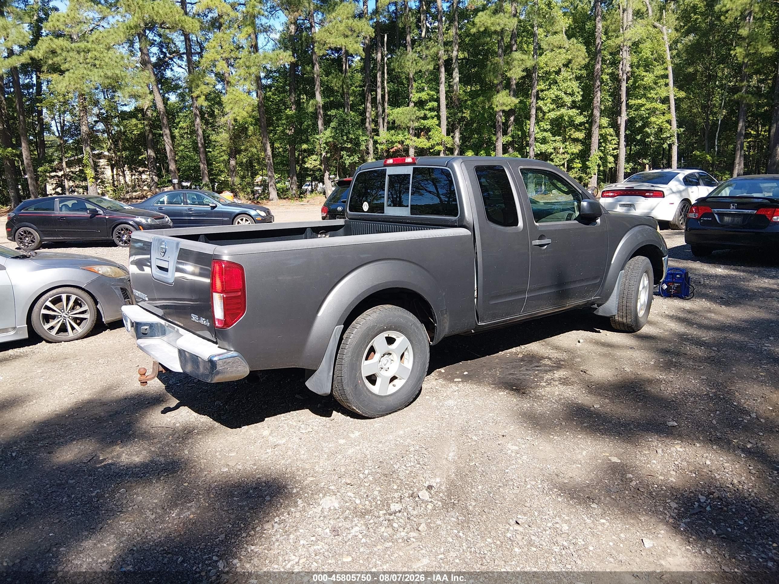 2007 Nissan Frontier Se Gray vin: 1N6AD06W57C463147
