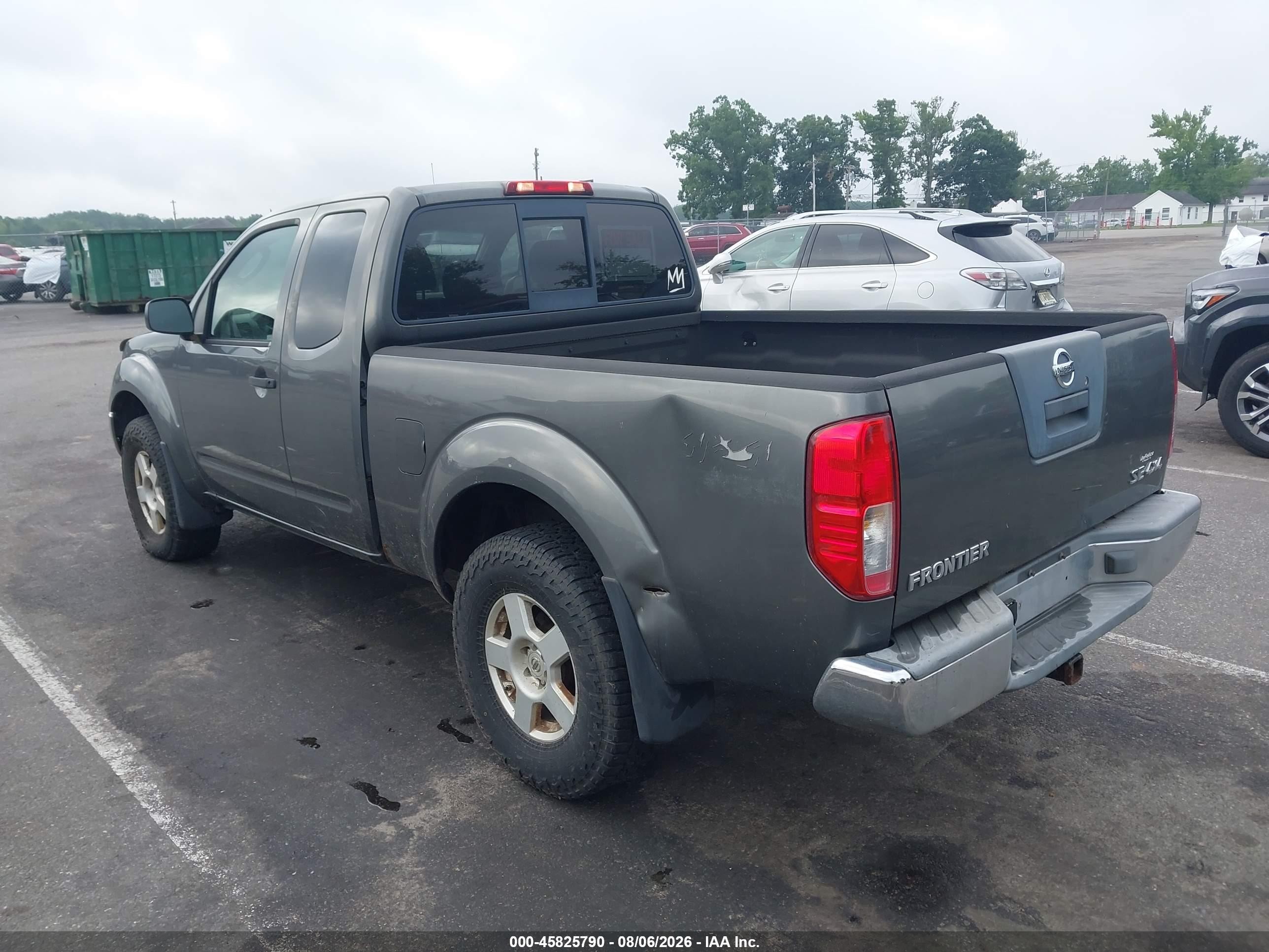2005 Nissan Frontier Se Gray vin: 1N6AD06W65C465597