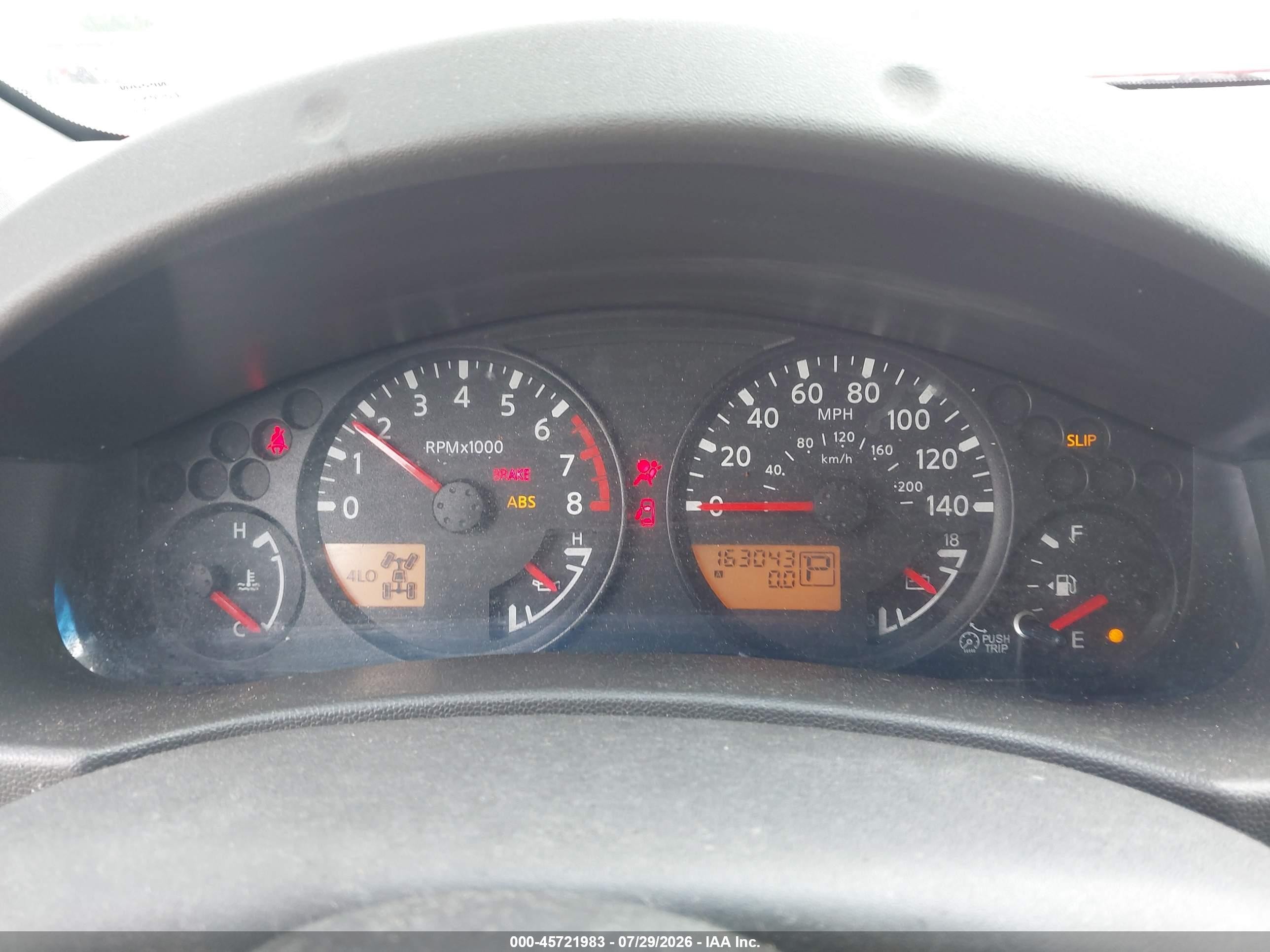 2007 Nissan Frontier Se Красный vin: 1N6AD06W67C437219