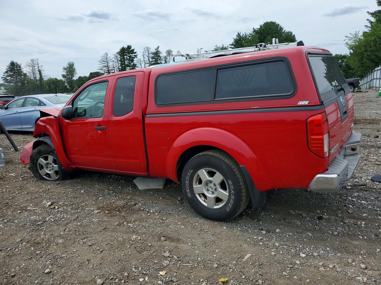 2008 Nissan Frontier Se V6 Red vin: 1N6AD06W78C447162