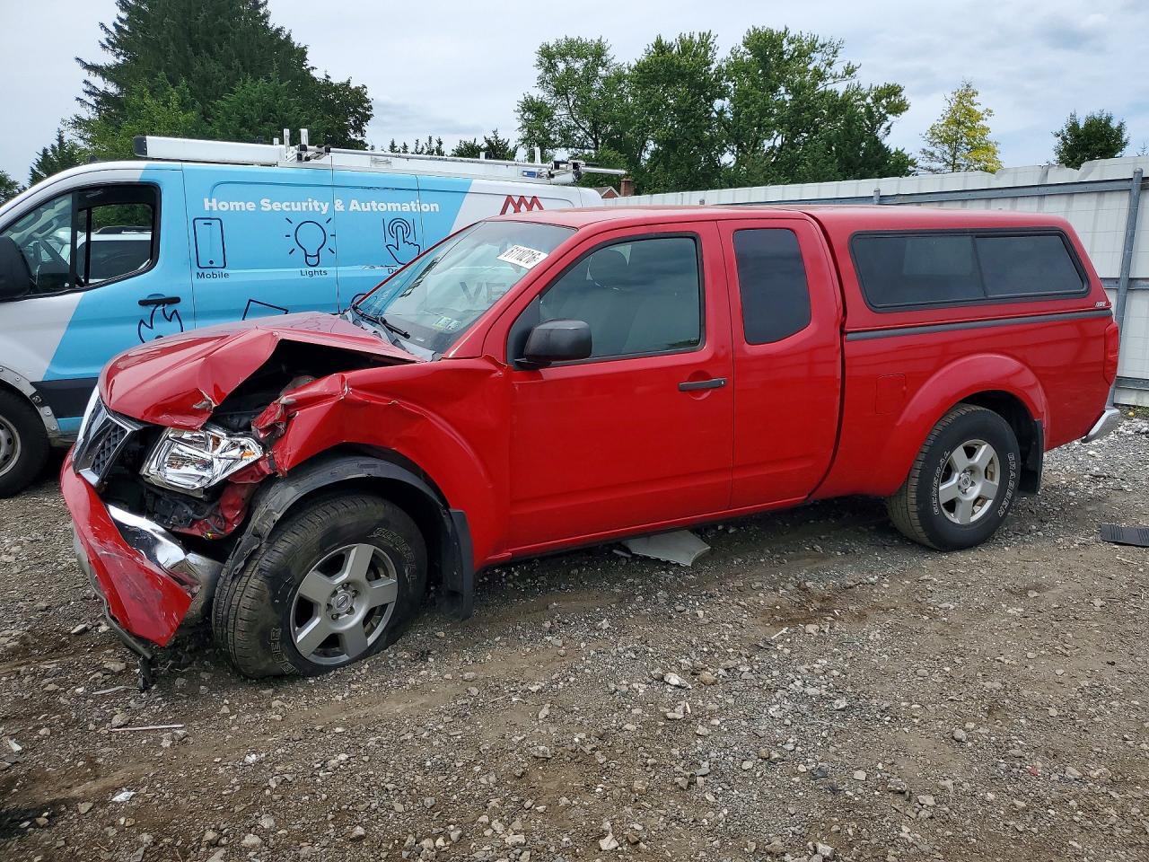 2008 Nissan Frontier Se V6 Red vin: 1N6AD06W78C447162