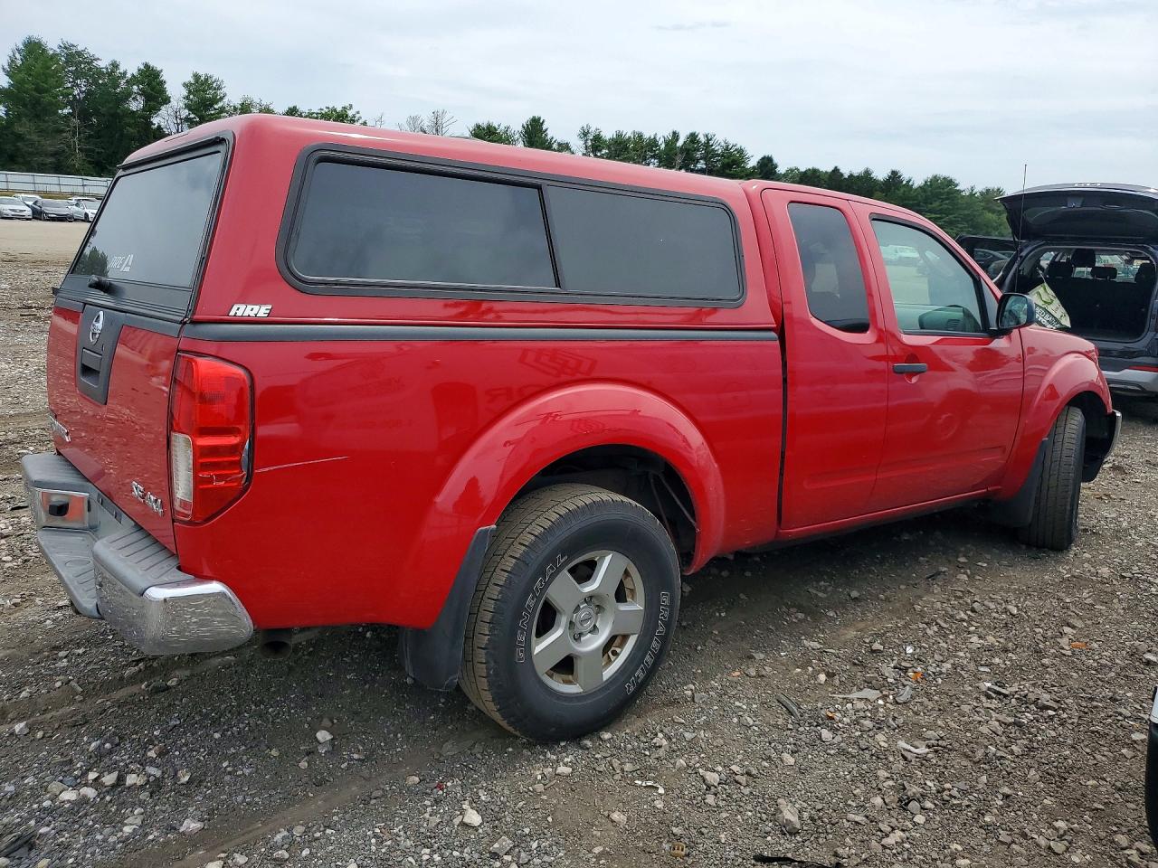 2008 Nissan Frontier Se V6 Red vin: 1N6AD06W78C447162