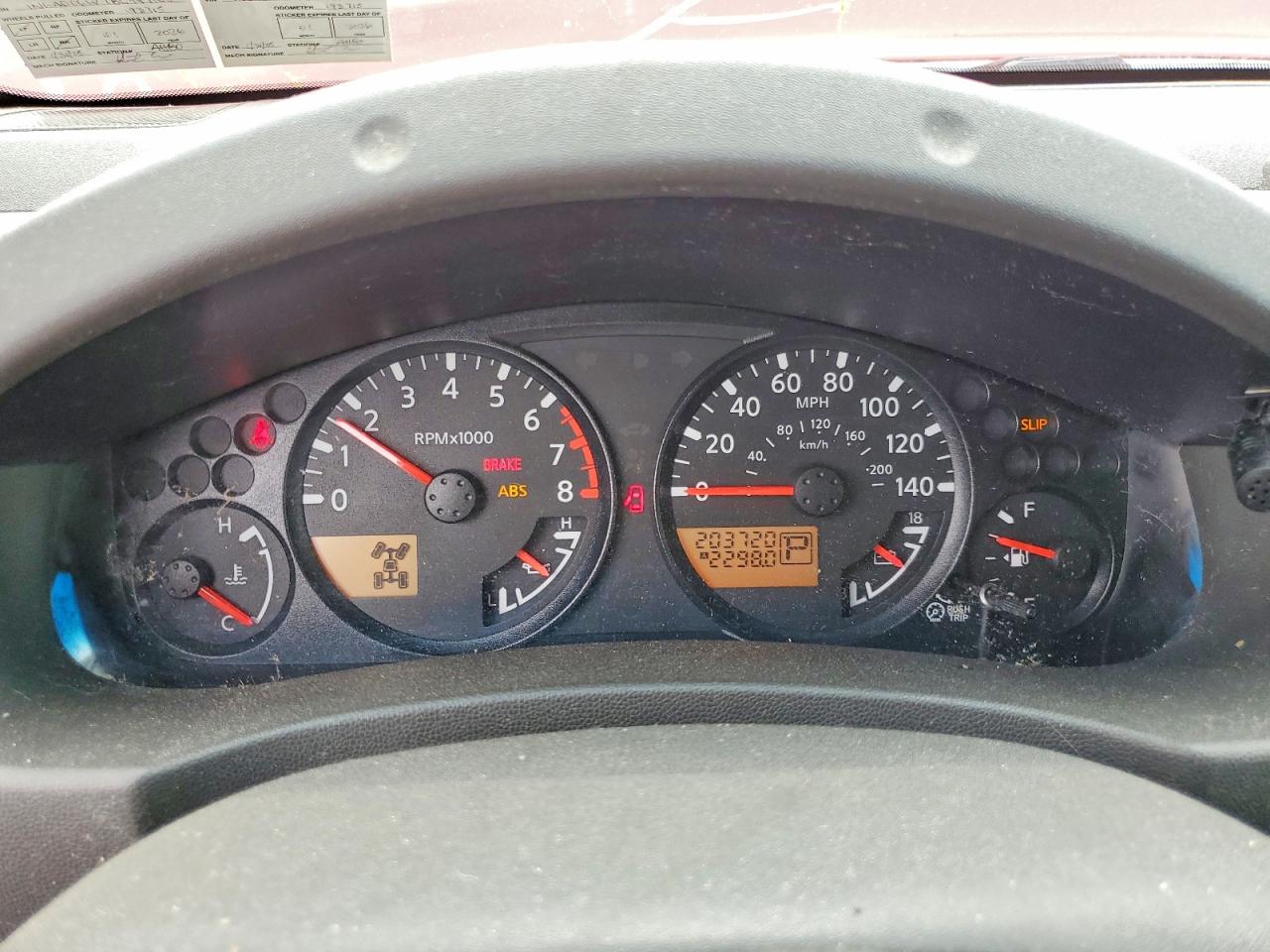 2008 Nissan Frontier Se V6 Red vin: 1N6AD06W78C447162