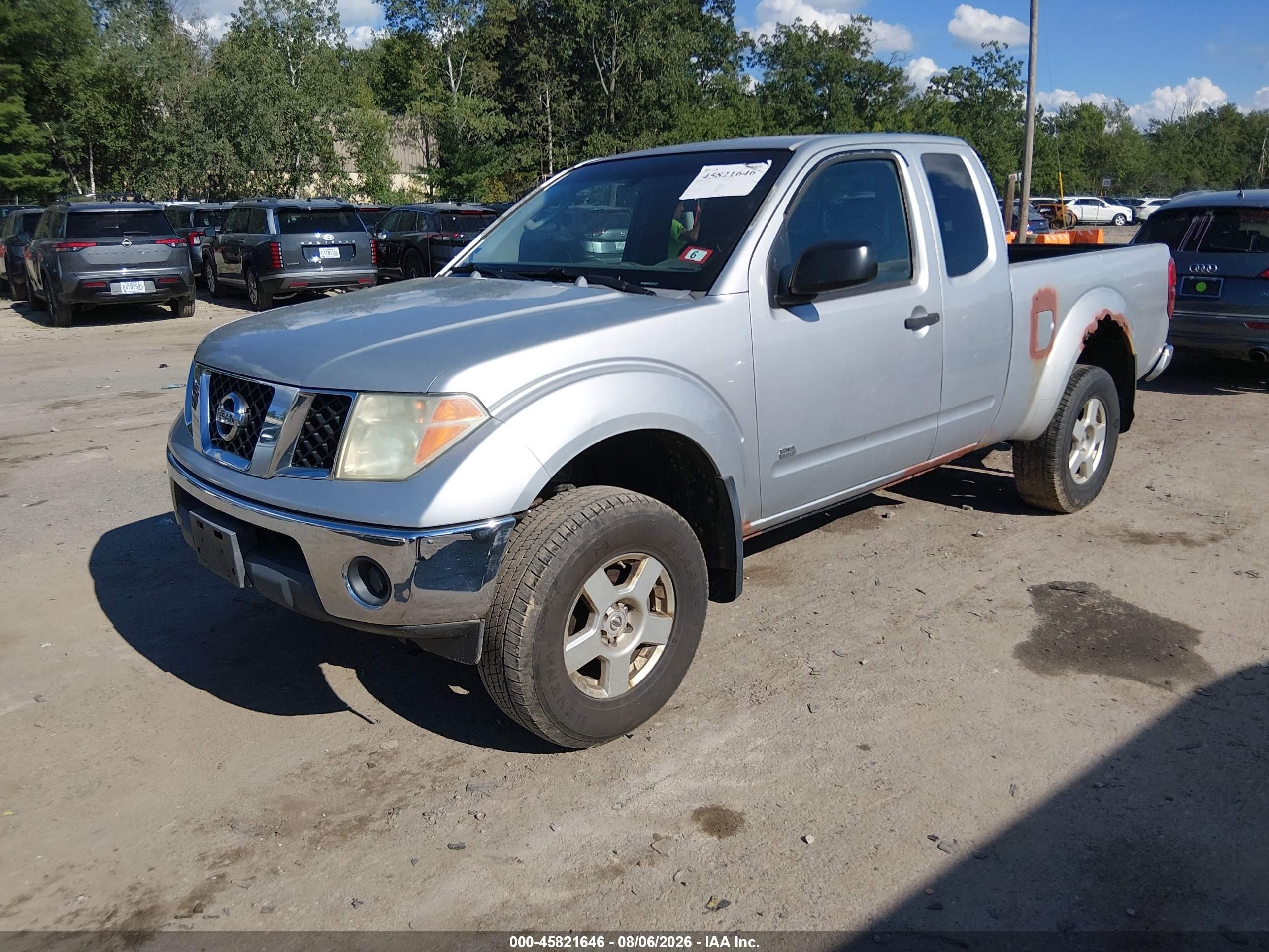 2006 Nissan Frontier Se Серебряный vin: 1N6AD06W86C417486
