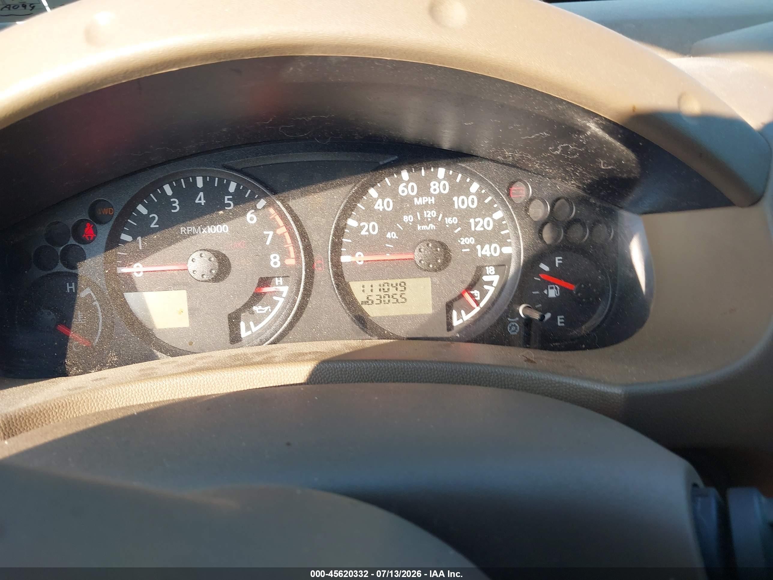 2005 Nissan Frontier 4wd Se Tan vin: 1N6AD06W95C408908
