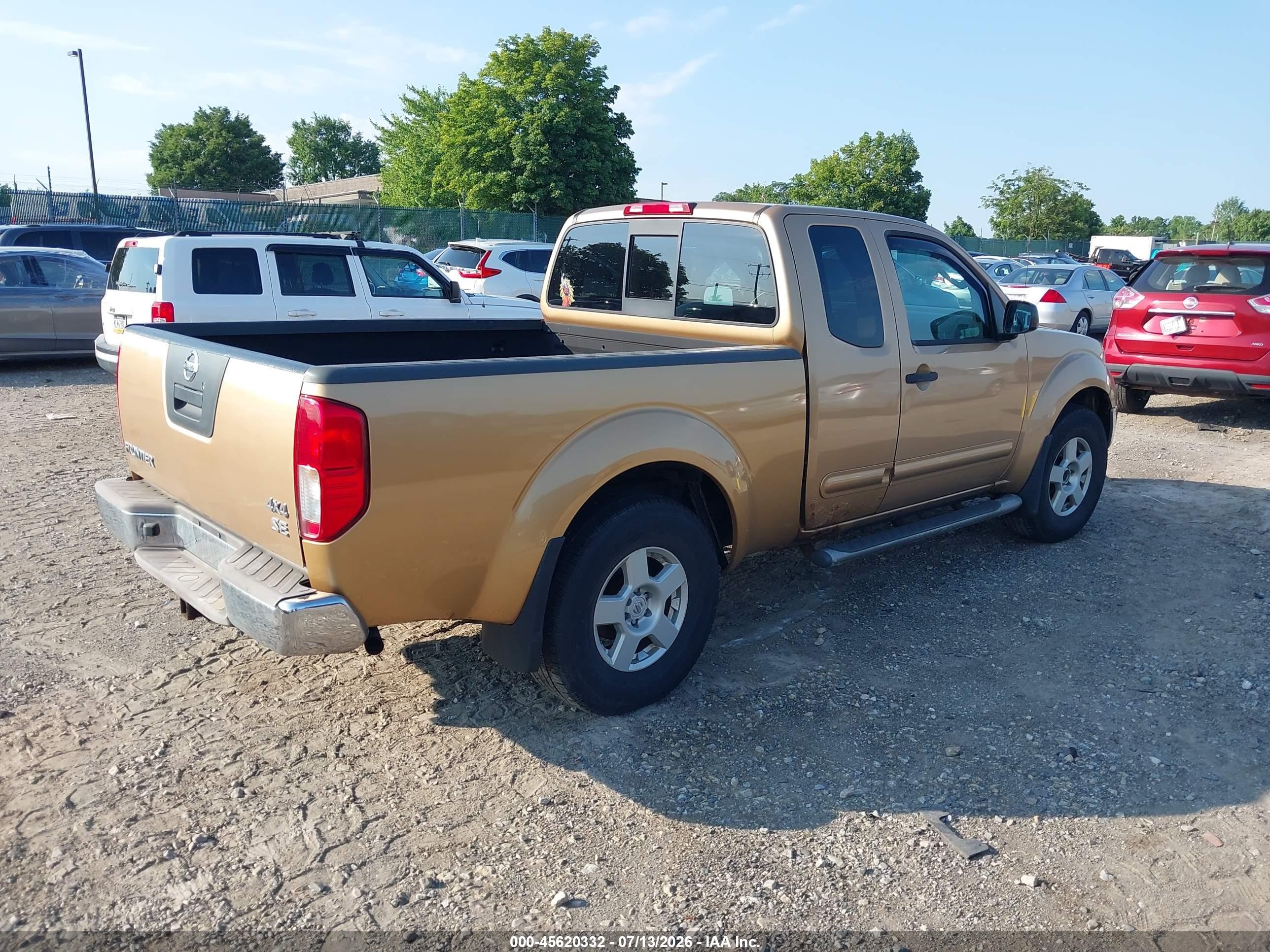 2005 Nissan Frontier 4wd Se Tan vin: 1N6AD06W95C408908