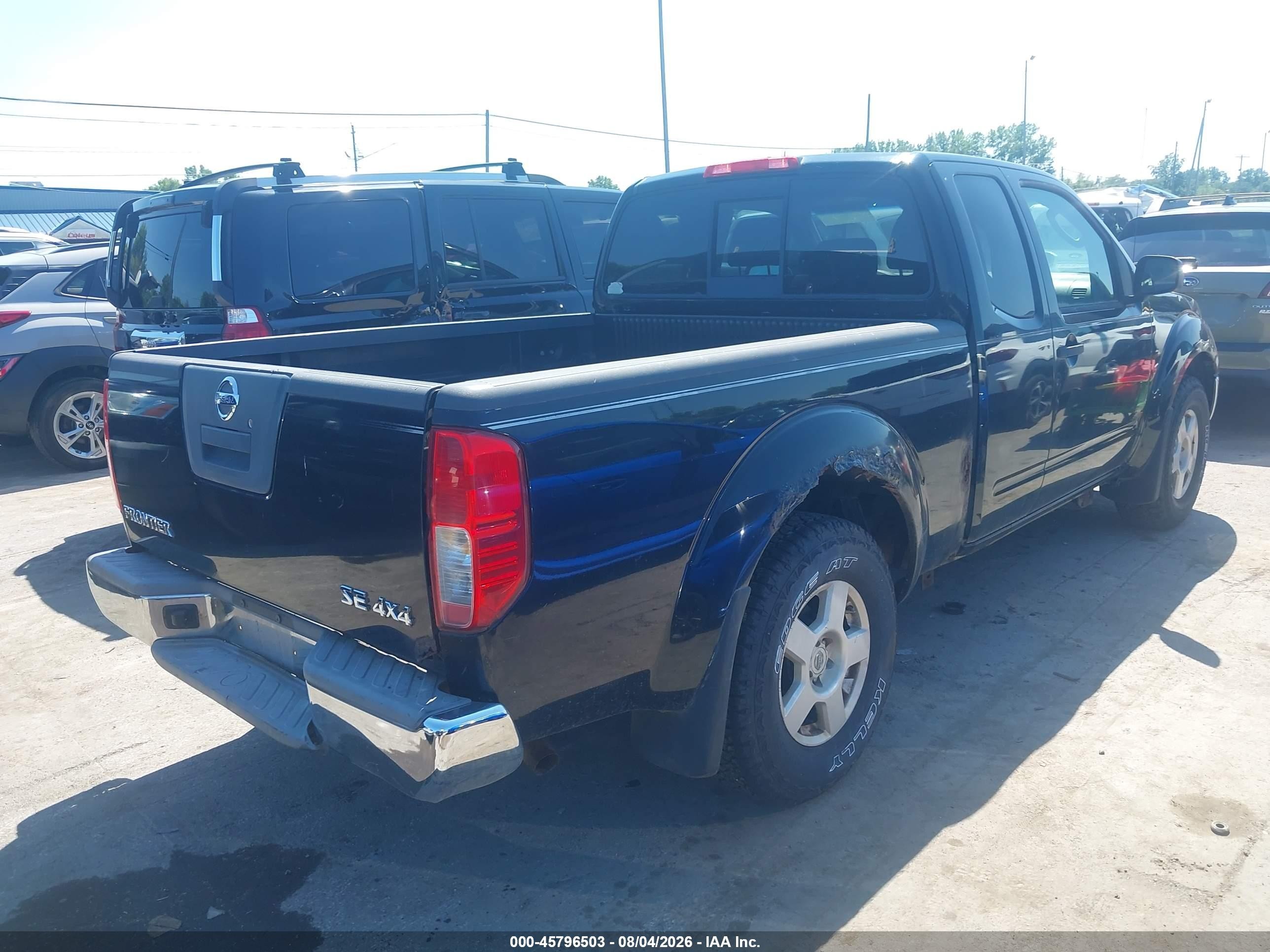2006 Nissan Frontier Se Black vin: 1N6AD06W96C413723