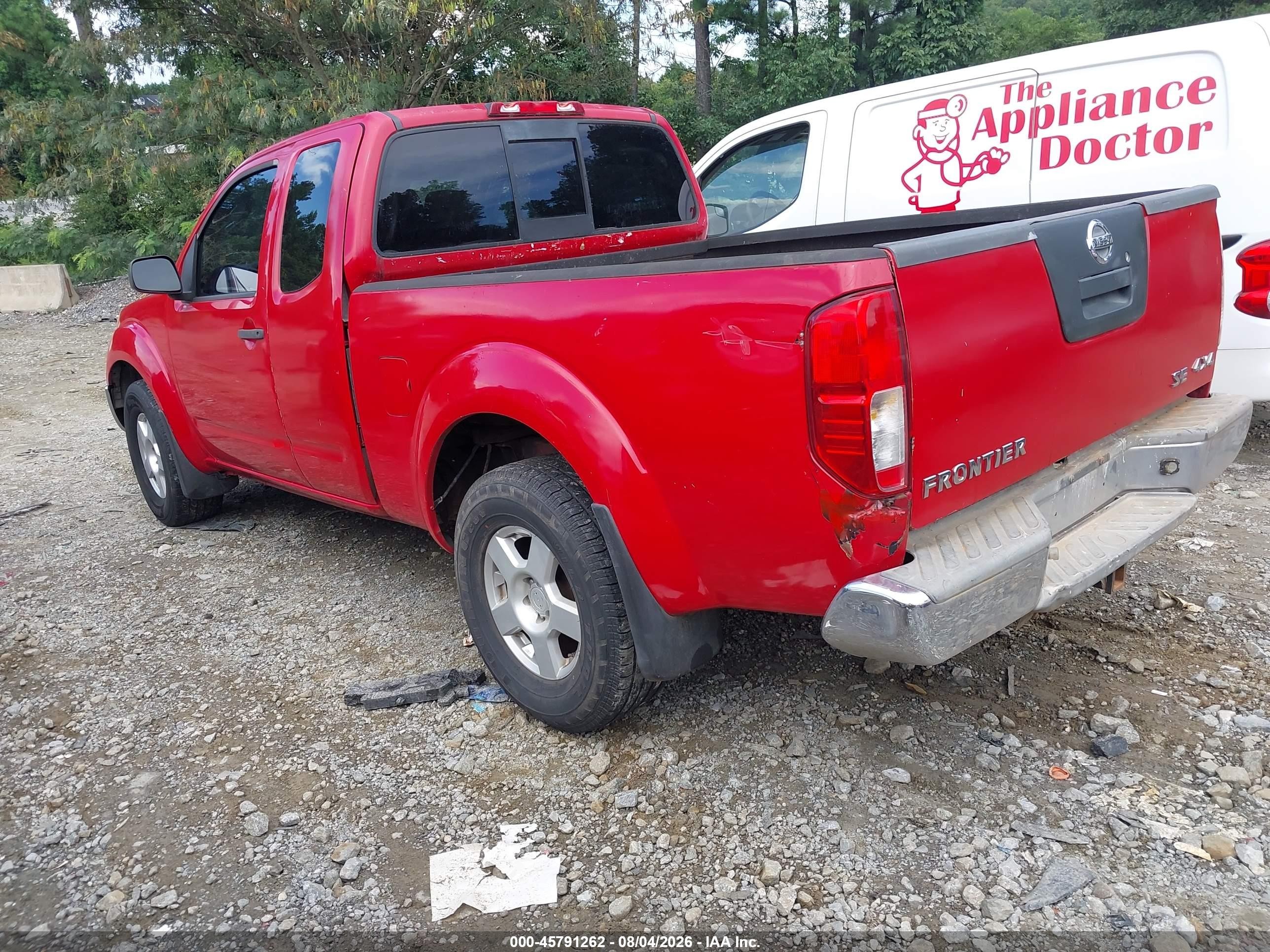 2006 Nissan Frontier Se Red vin: 1N6AD06W96C449704
