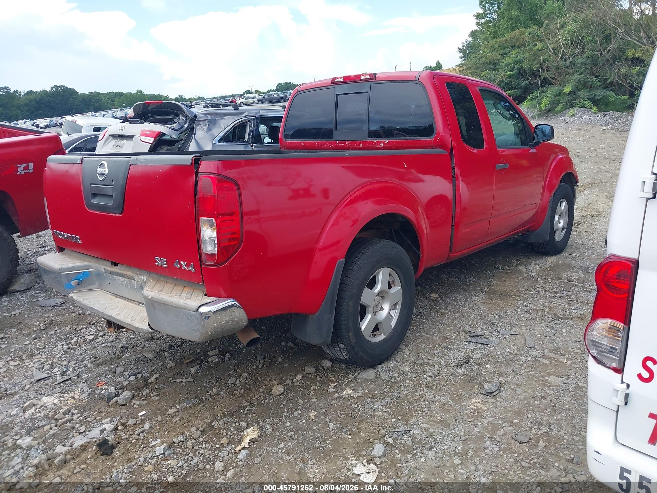 2006 Nissan Frontier Se Red vin: 1N6AD06W96C449704