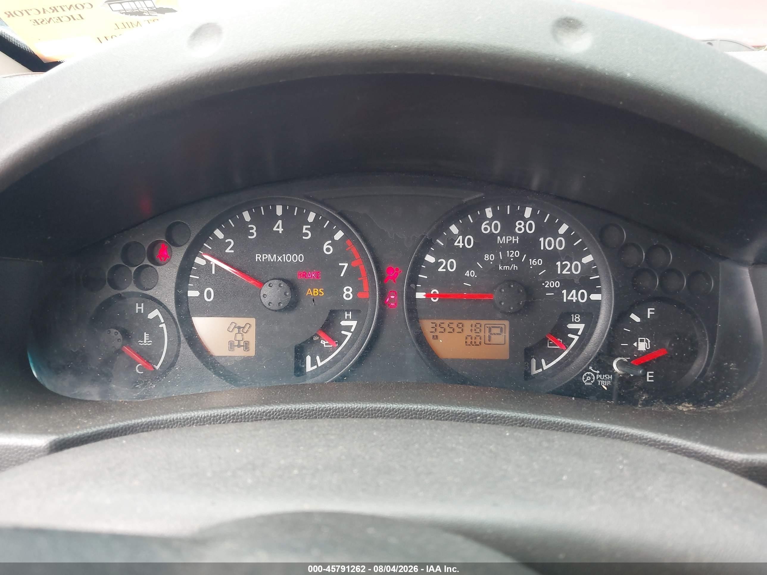 2006 Nissan Frontier Se Red vin: 1N6AD06W96C449704