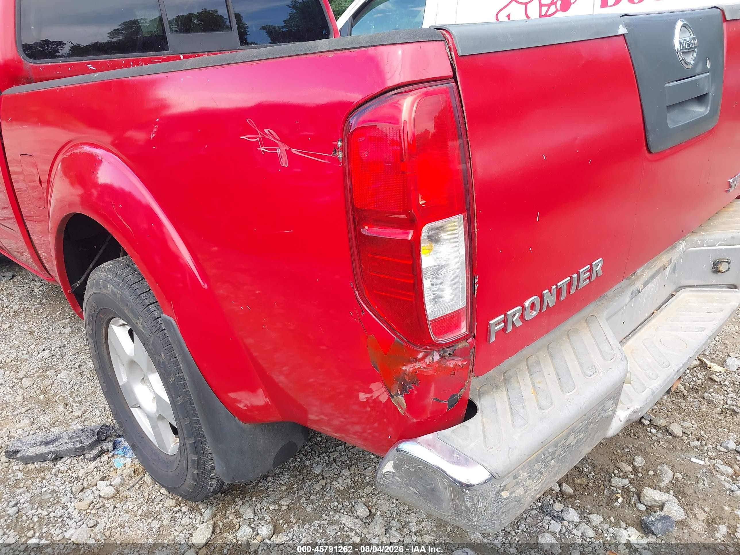 2006 Nissan Frontier Se Red vin: 1N6AD06W96C449704
