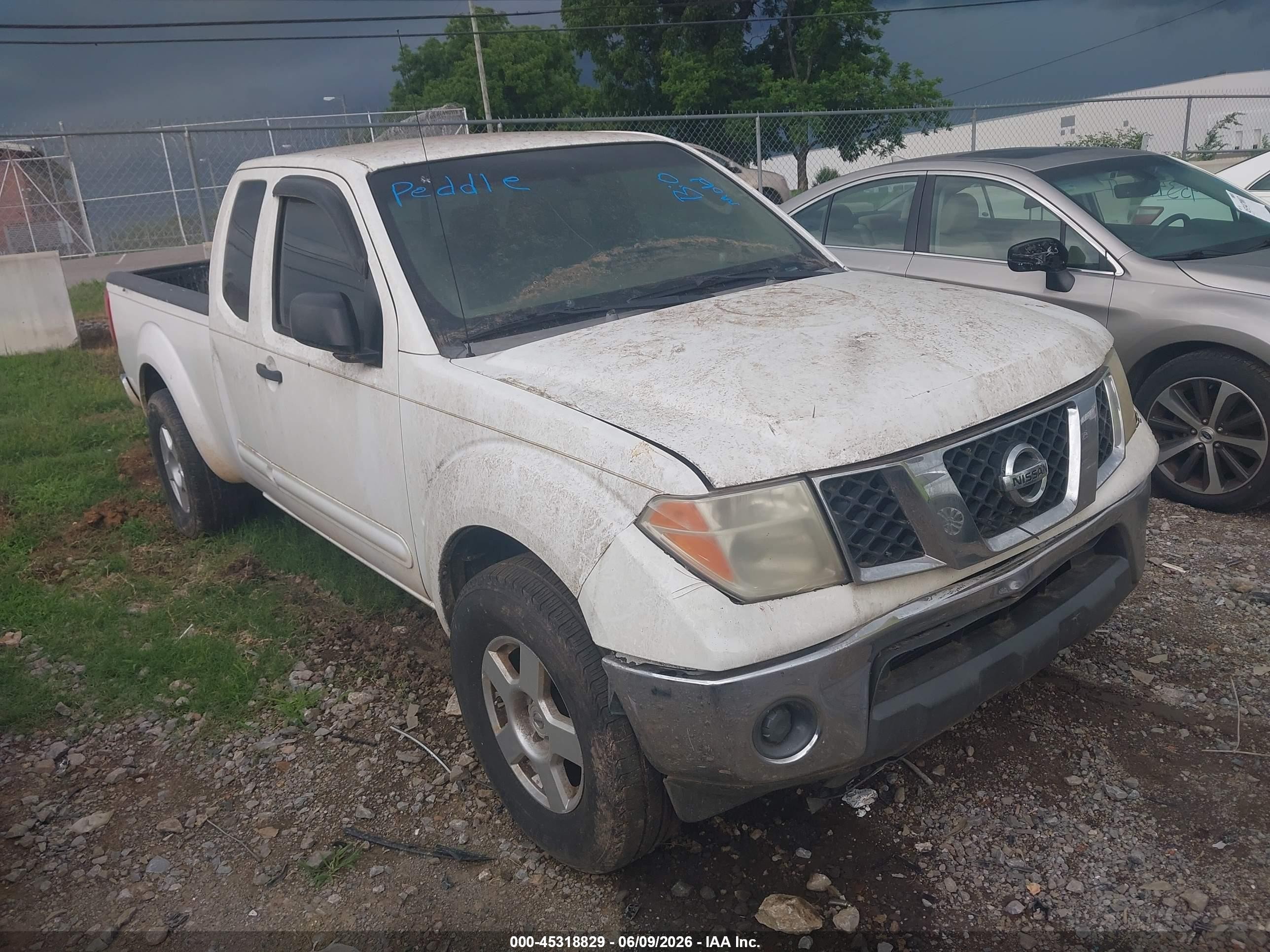 2008 Nissan Frontier Se White vin: 1N6AD06WX8C441839