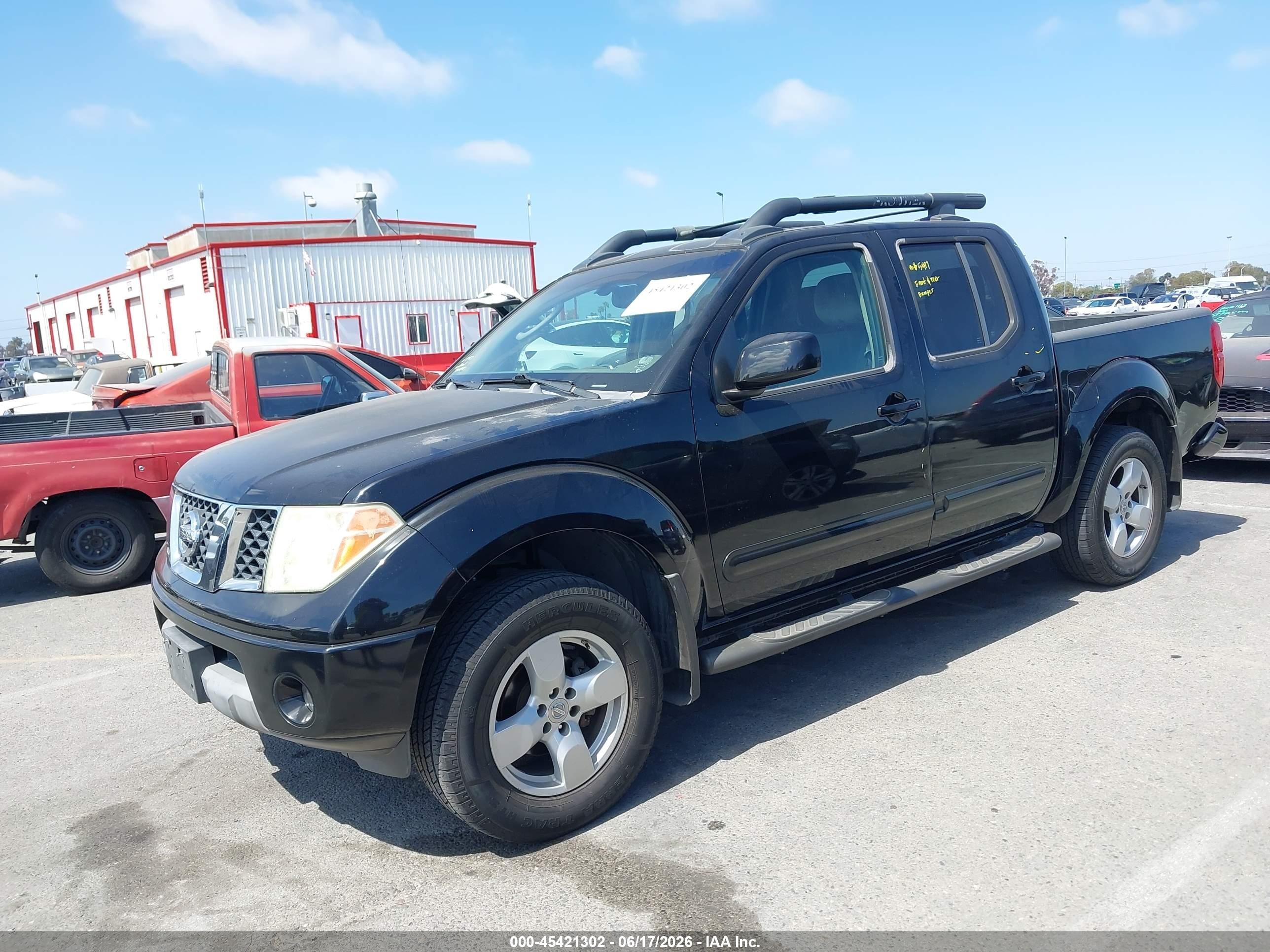 2005 Nissan Frontier 2wd Le Black vin: 1N6AD07U05C408518