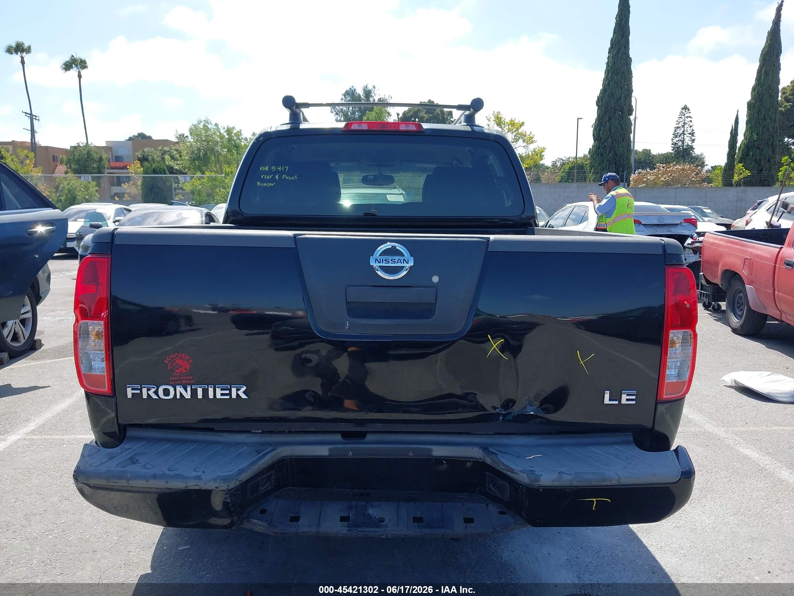 2005 Nissan Frontier 2wd Le Black vin: 1N6AD07U05C408518