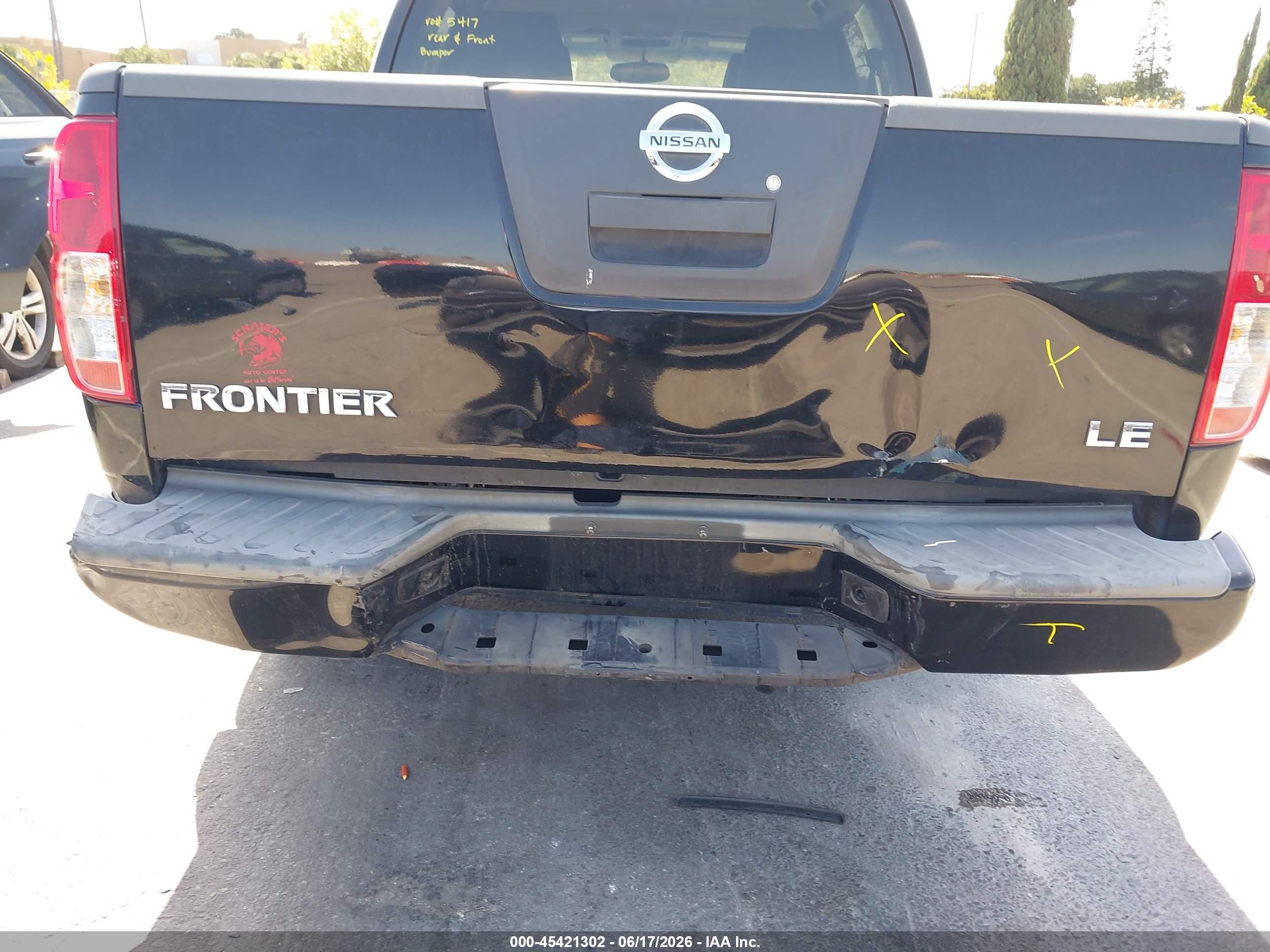 2005 Nissan Frontier 2wd Le Black vin: 1N6AD07U05C408518