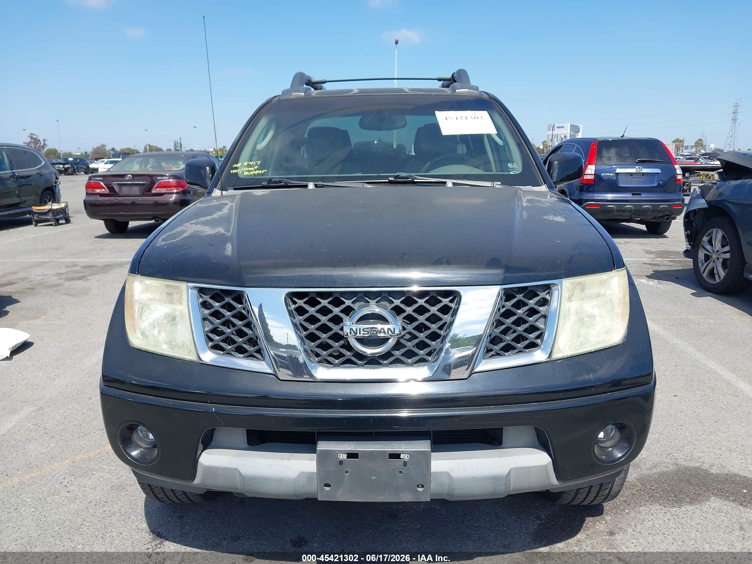 2005 Nissan Frontier 2wd Le Black vin: 1N6AD07U05C408518