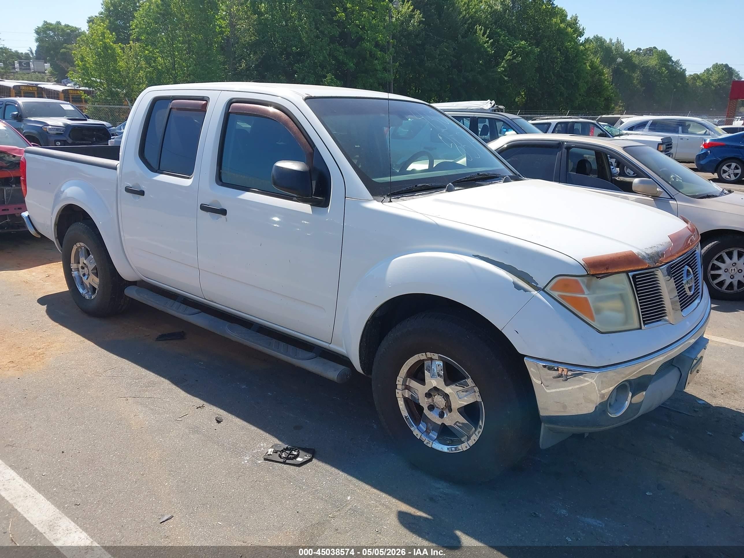 2006 Nissan Frontier Se White vin: 1N6AD07U06C470468