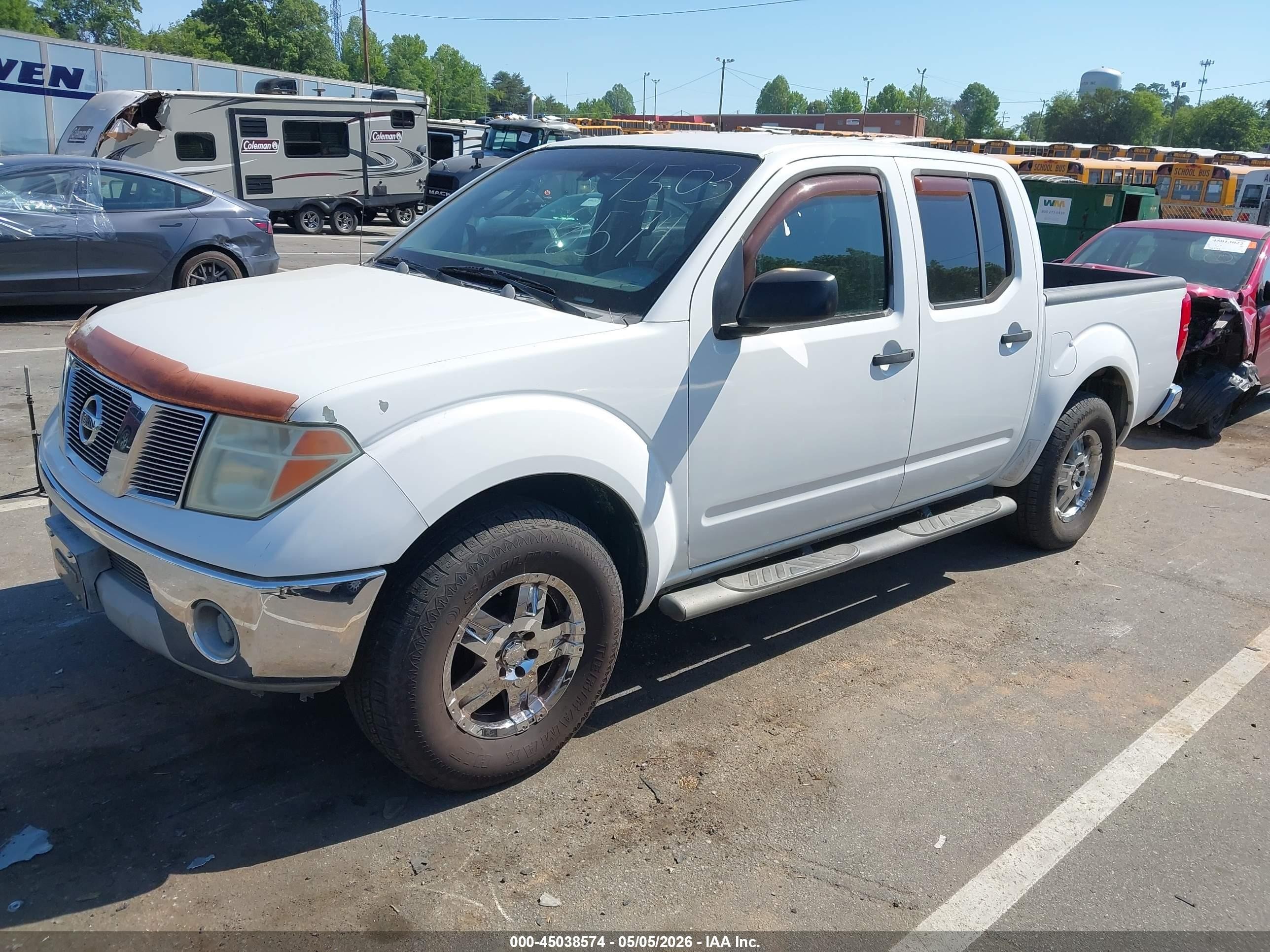 2006 Nissan Frontier Se Белый vin: 1N6AD07U06C470468