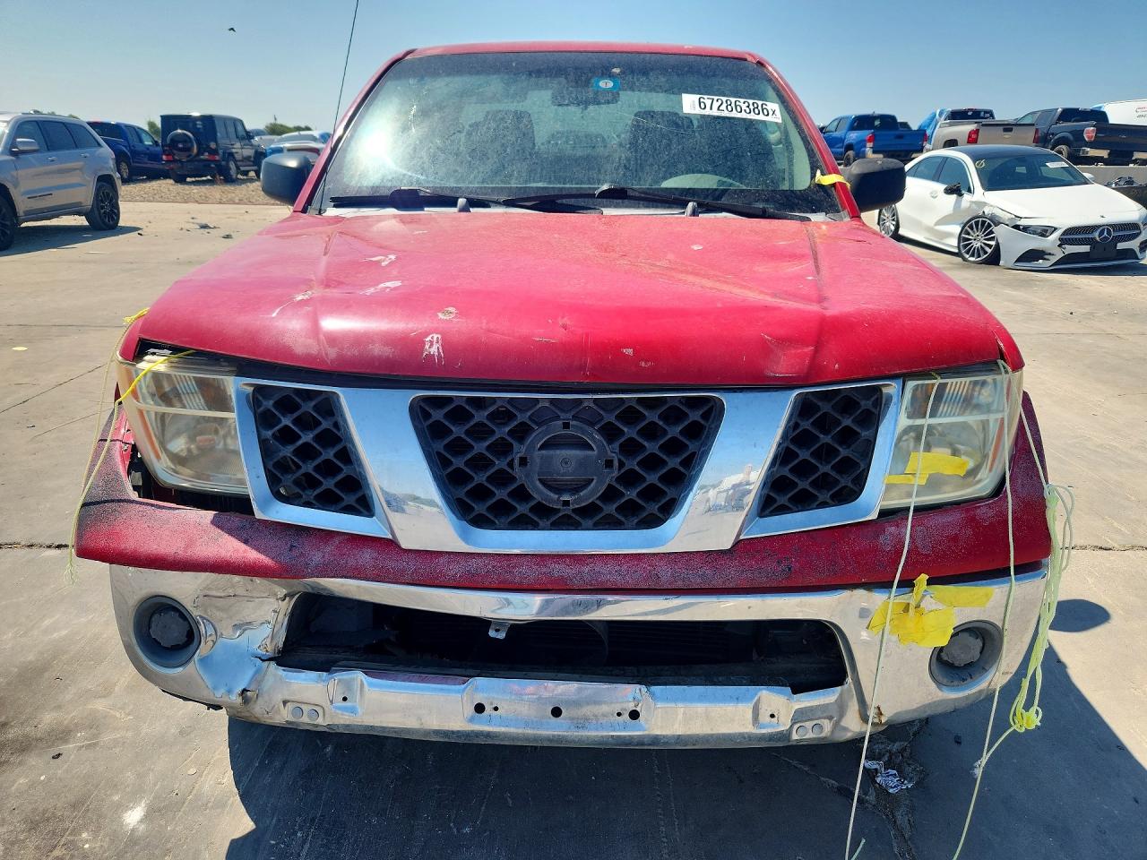 2007 Nissan Frontier Se Red vin: 1N6AD07U07C415326