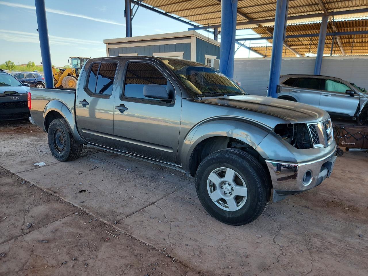 2008 Nissan Frontier Se V6 Gray vin: 1N6AD07U08C427686
