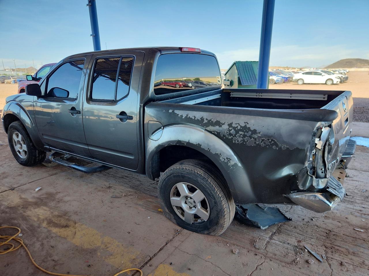 2008 Nissan Frontier Se V6 Gray vin: 1N6AD07U08C427686