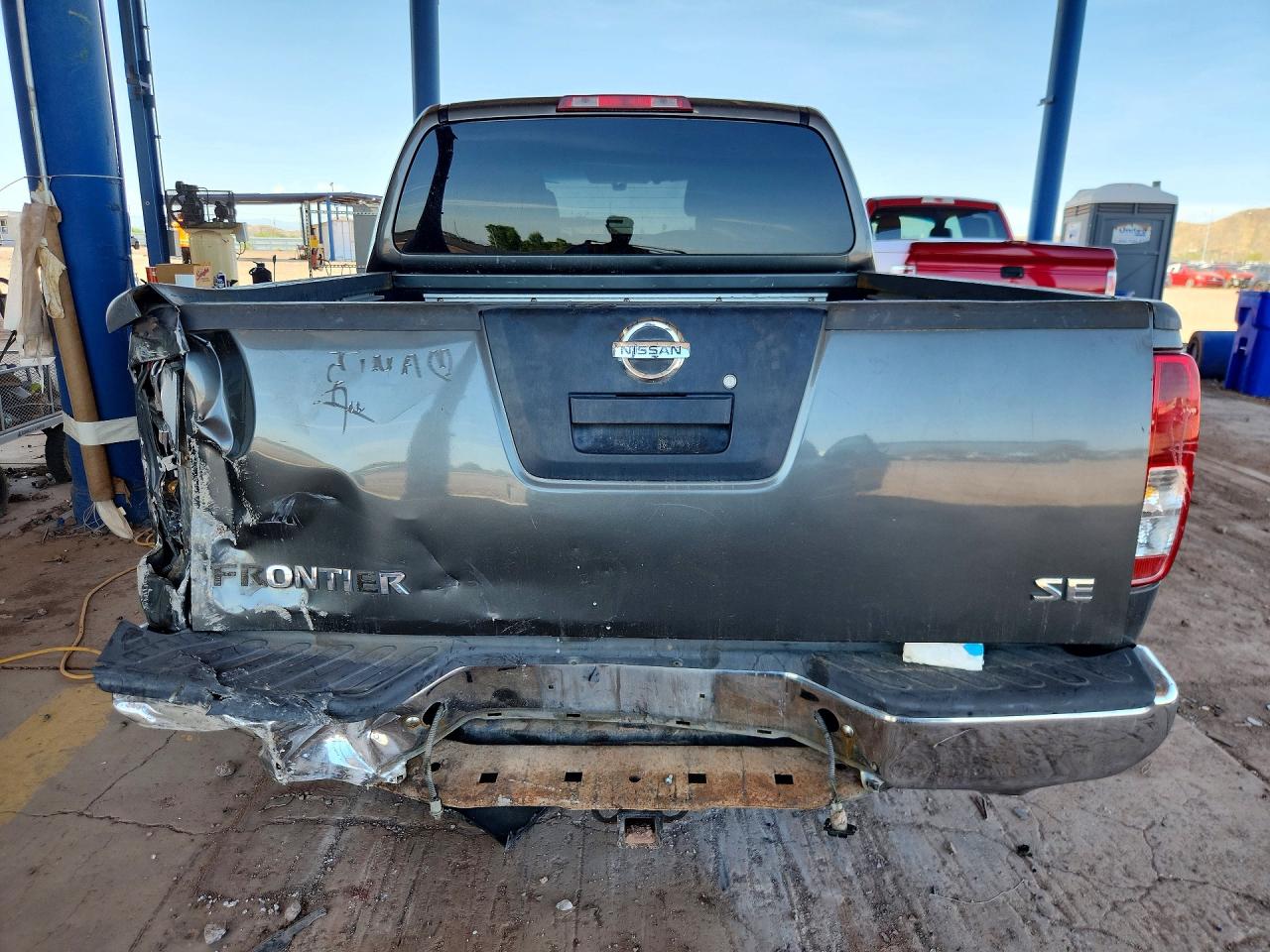 2008 Nissan Frontier Se V6 Gray vin: 1N6AD07U08C427686