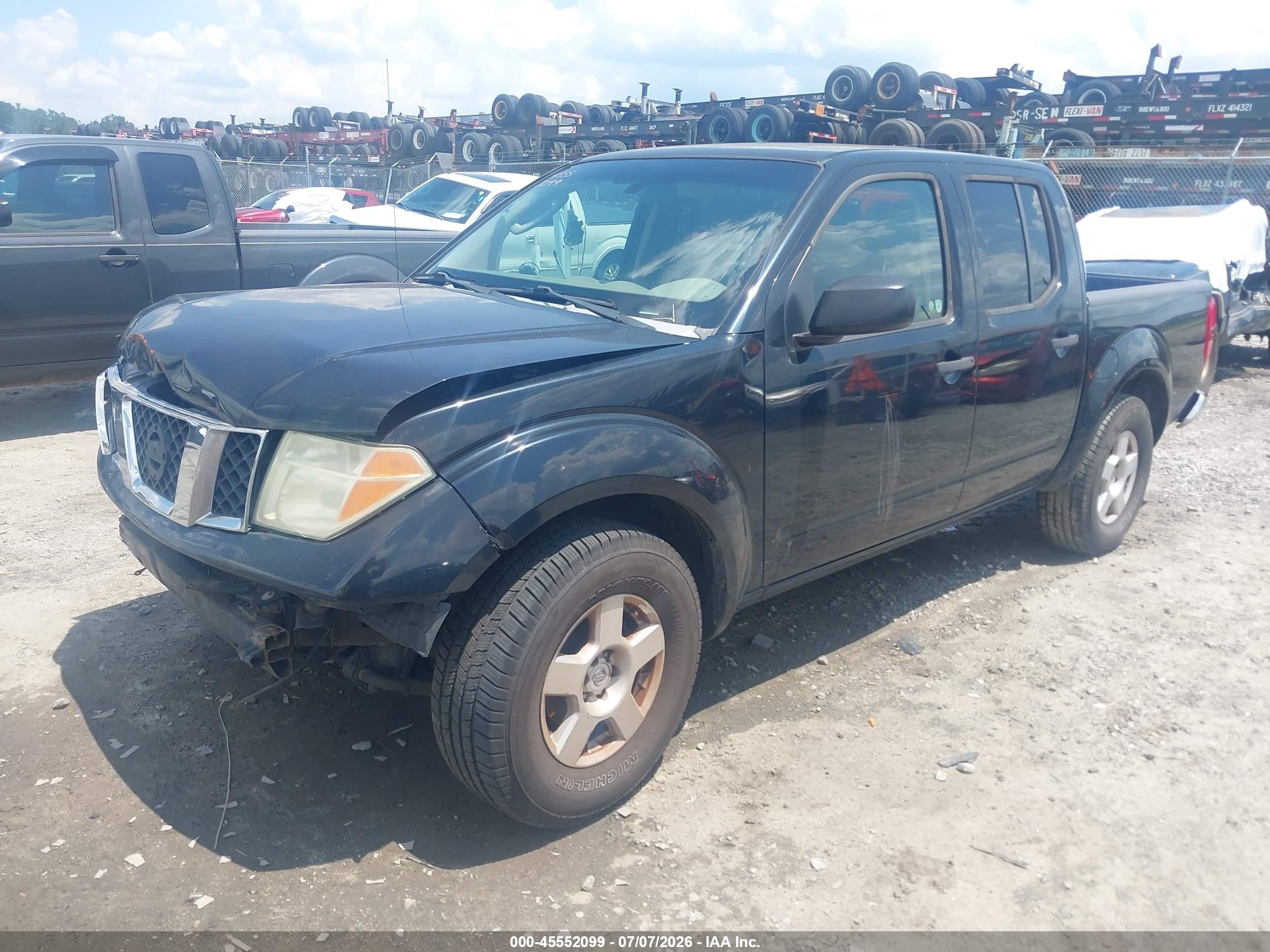 2008 Nissan Frontier Se Black vin: 1N6AD07U08C435285