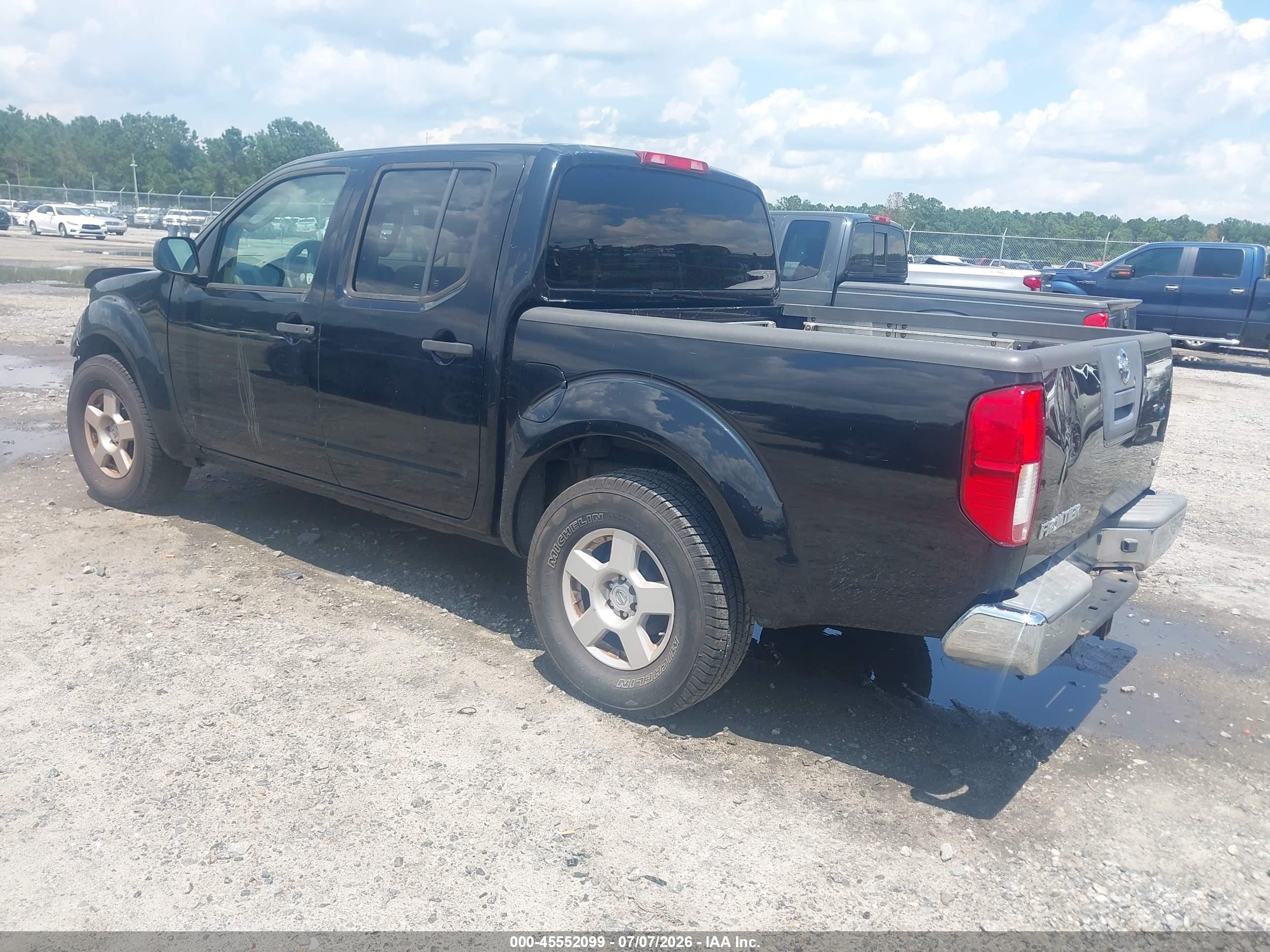 2008 Nissan Frontier Se Black vin: 1N6AD07U08C435285