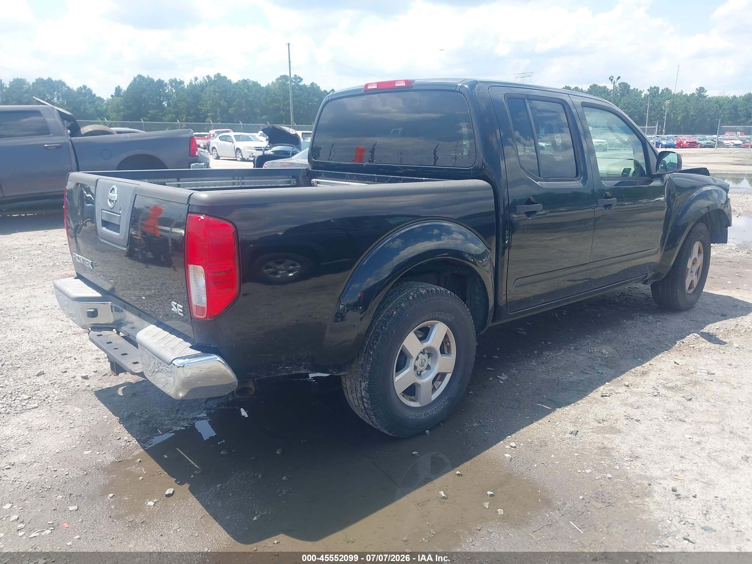 2008 Nissan Frontier Se Black vin: 1N6AD07U08C435285