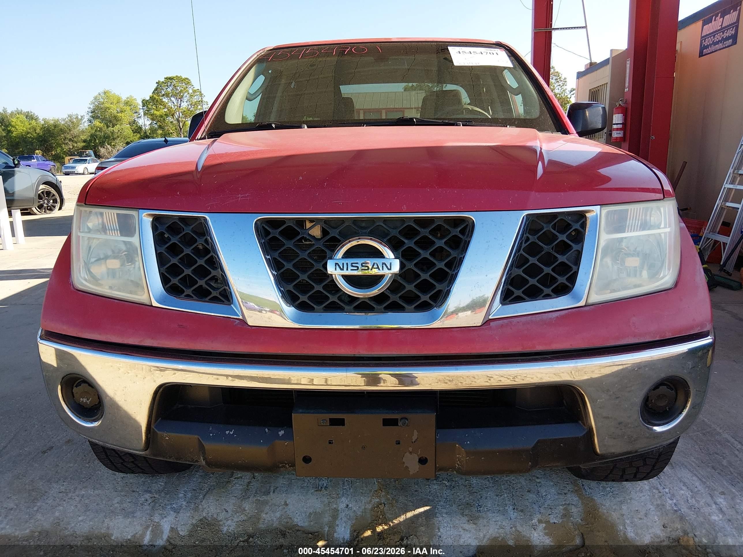 2005 Nissan Frontier 2wd Se Red vin: 1N6AD07U15C427949