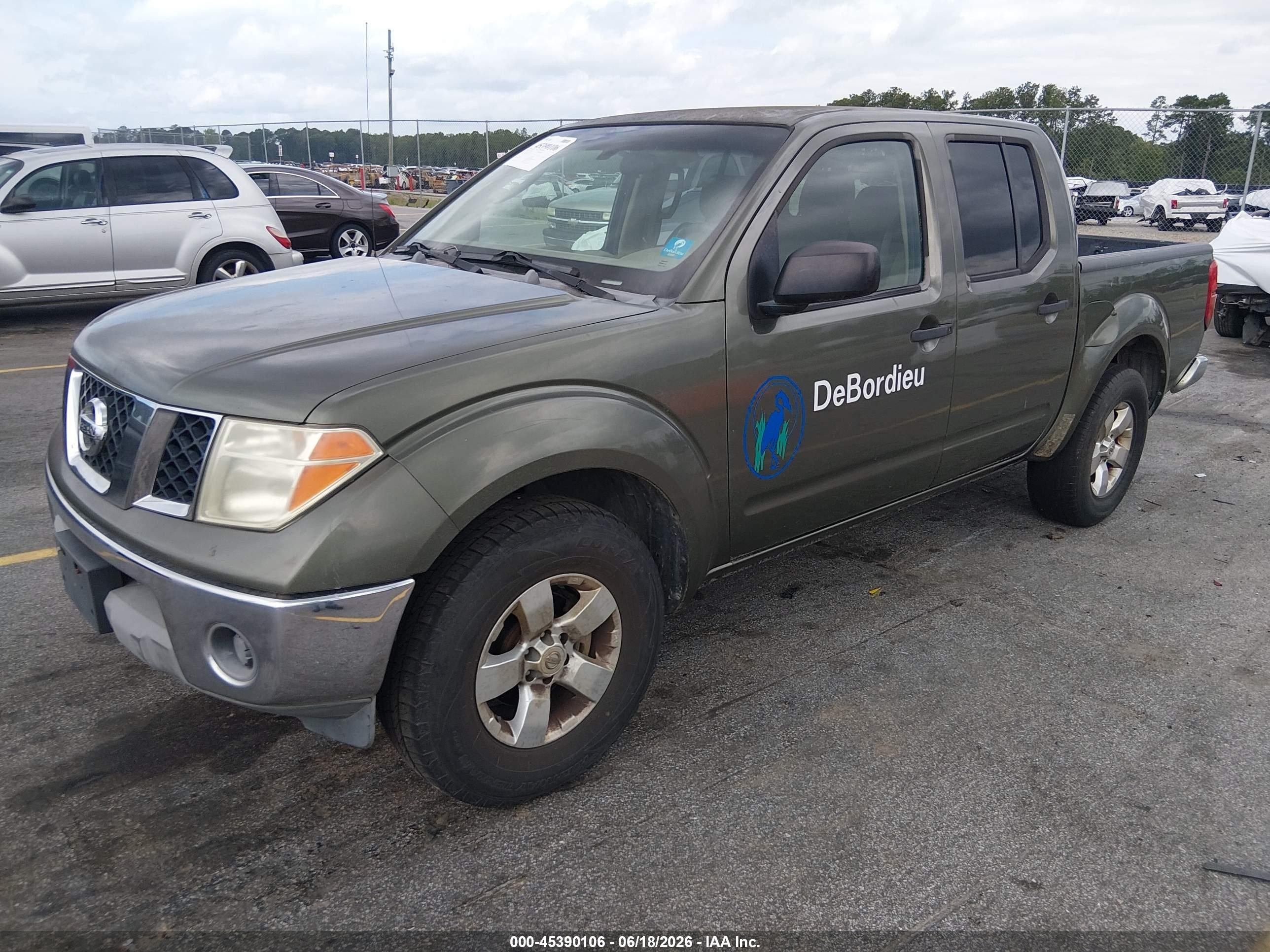 2005 Nissan Frontier Se Green vin: 1N6AD07U15C451698