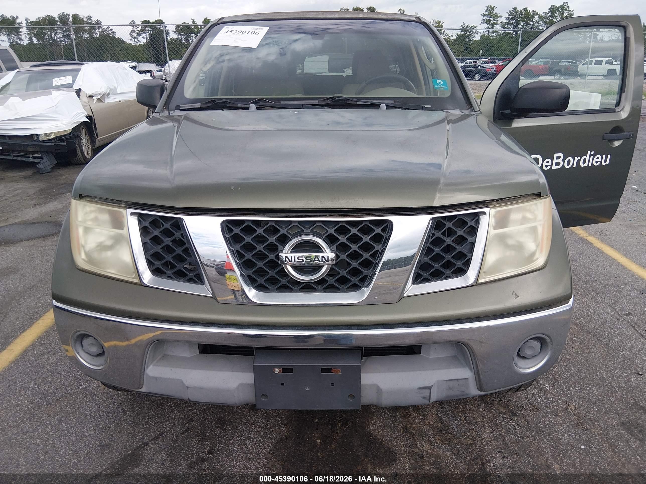 2005 Nissan Frontier Se Green vin: 1N6AD07U15C451698